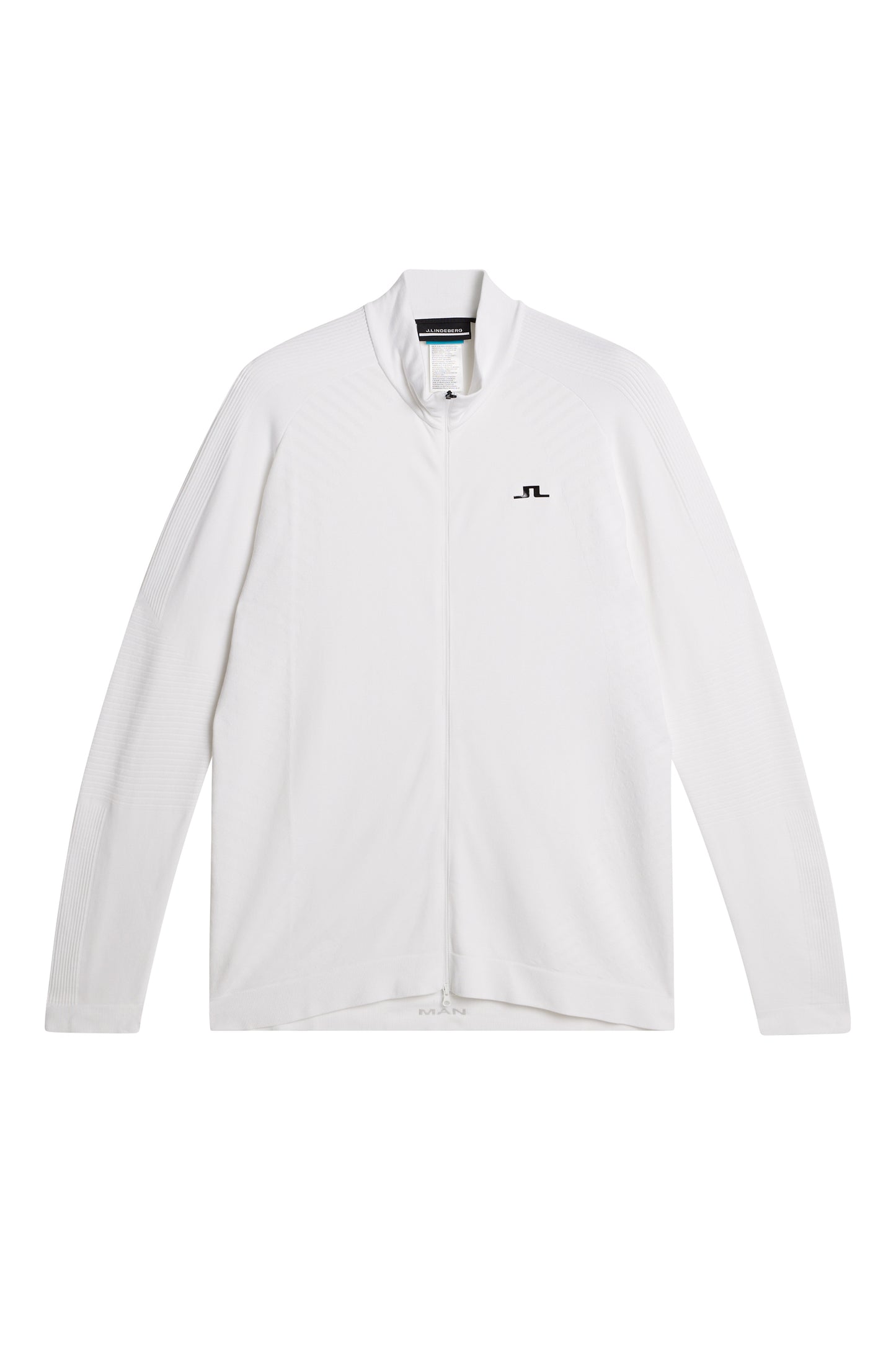 Noel Seamles Mid Layer in White by J.Lindeberg