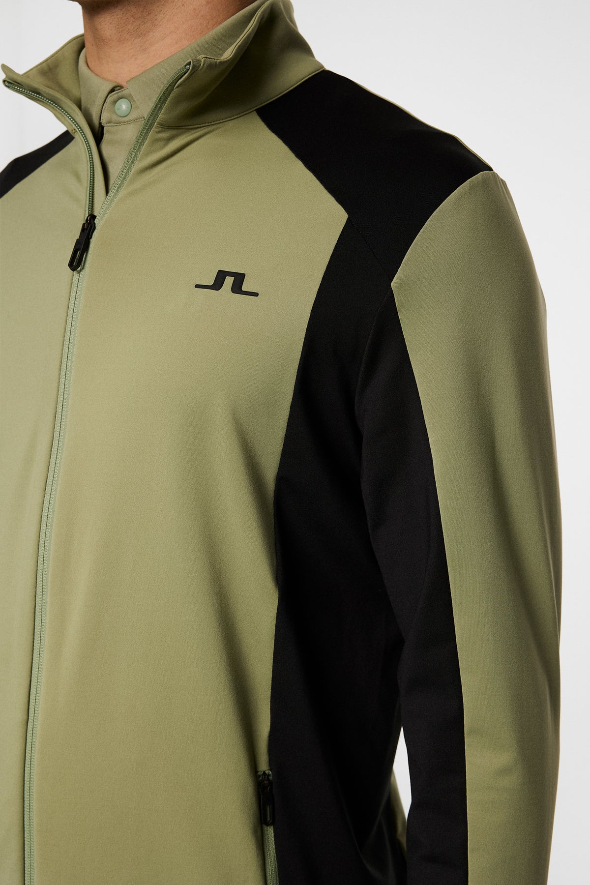 Banks Mid Layer in Oil Green by J.Lindeberg