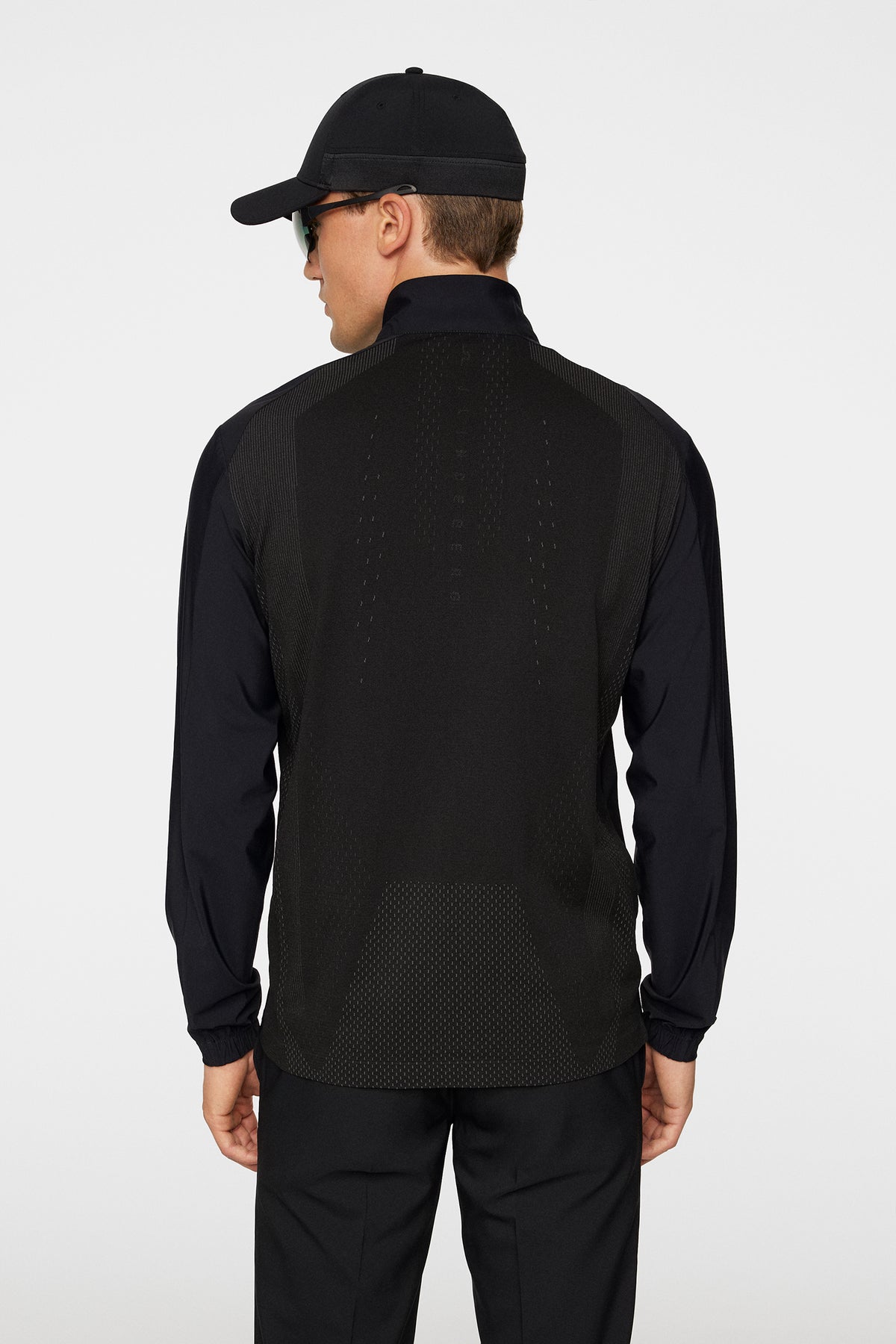 Ollie Tech Mid Layer in Black by J.Lindeberg