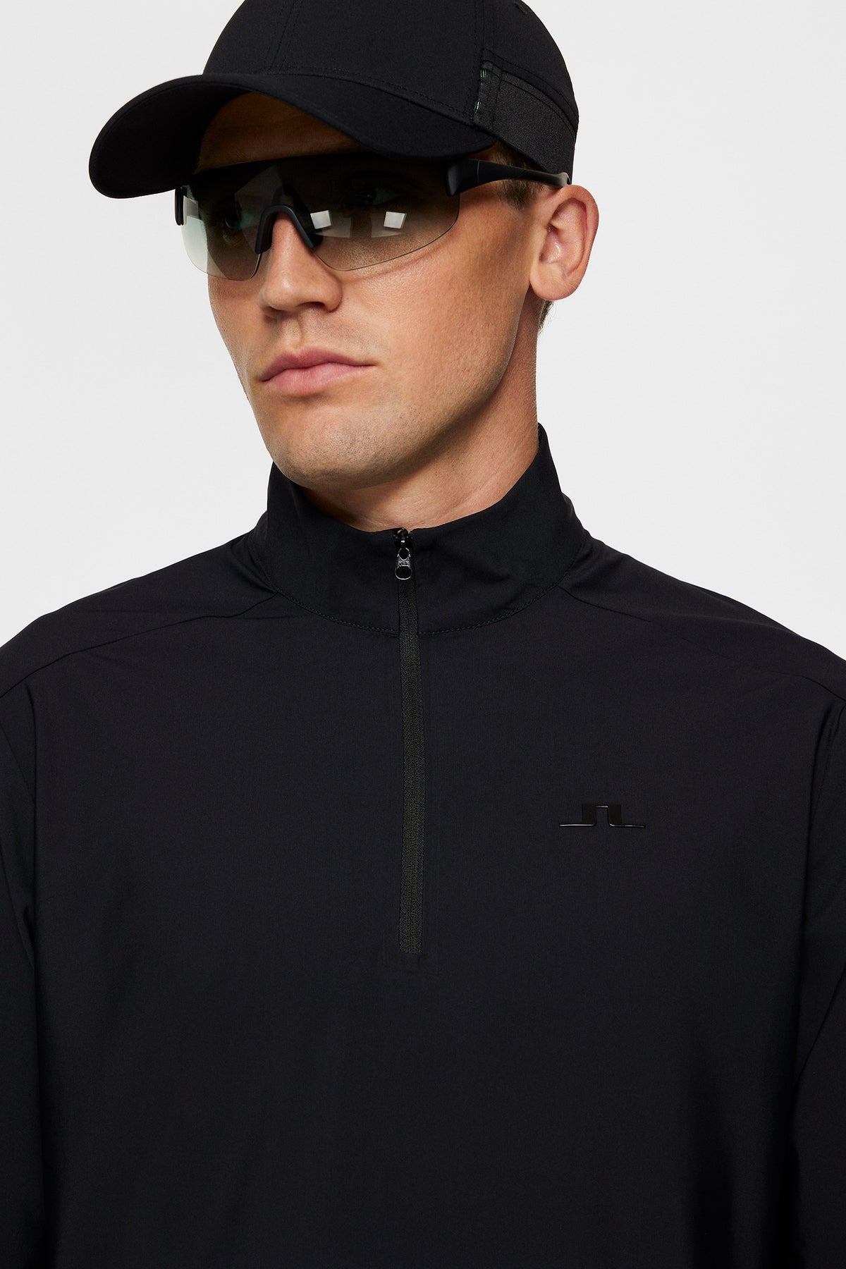 Ollie Tech Mid Layer in Black by J.Lindeberg