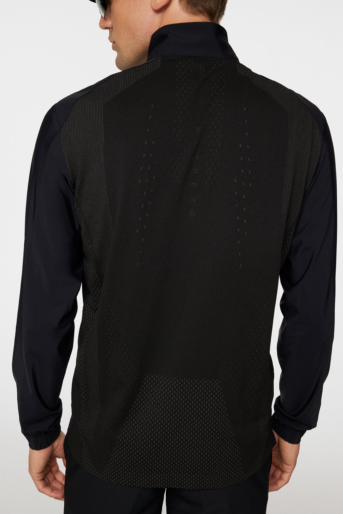 Ollie Tech Mid Layer in Black by J.Lindeberg