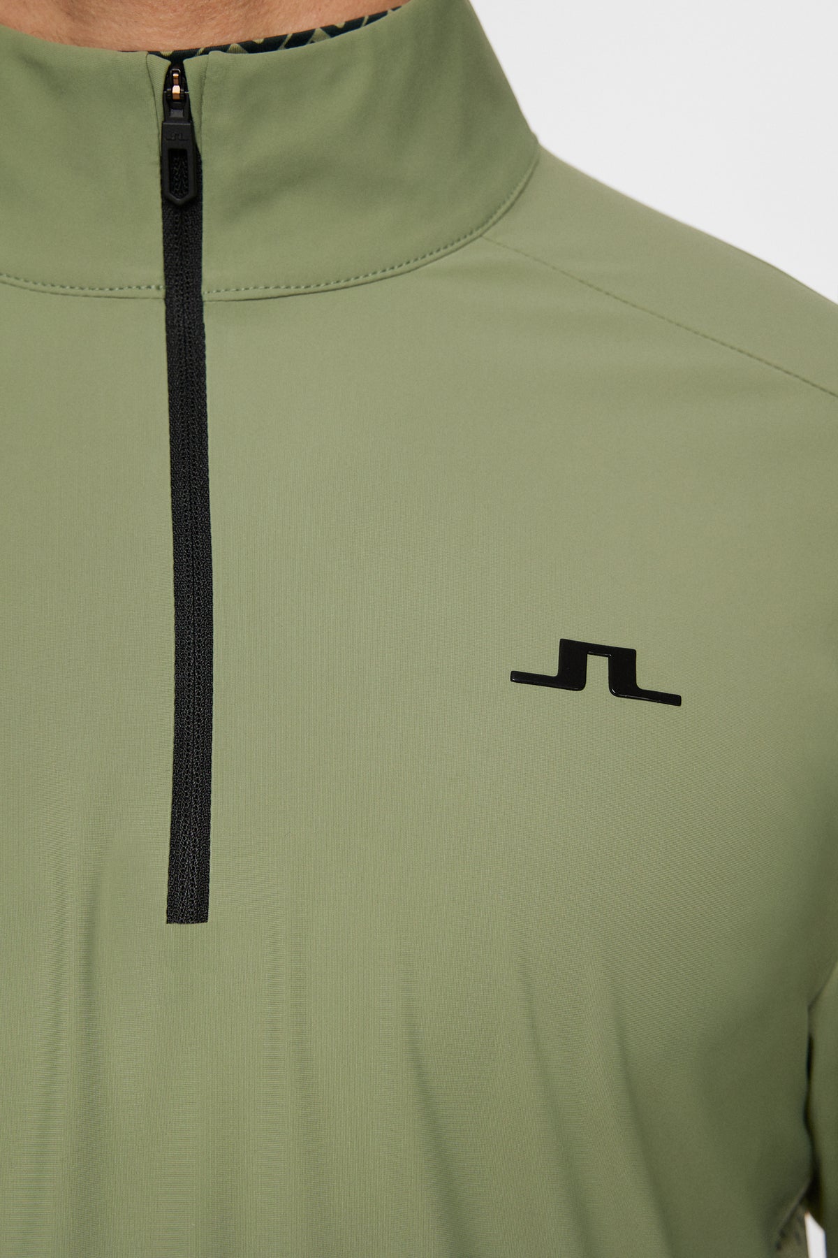Ollie Tech Mid Layer in Oil Green by J.Lindeberg