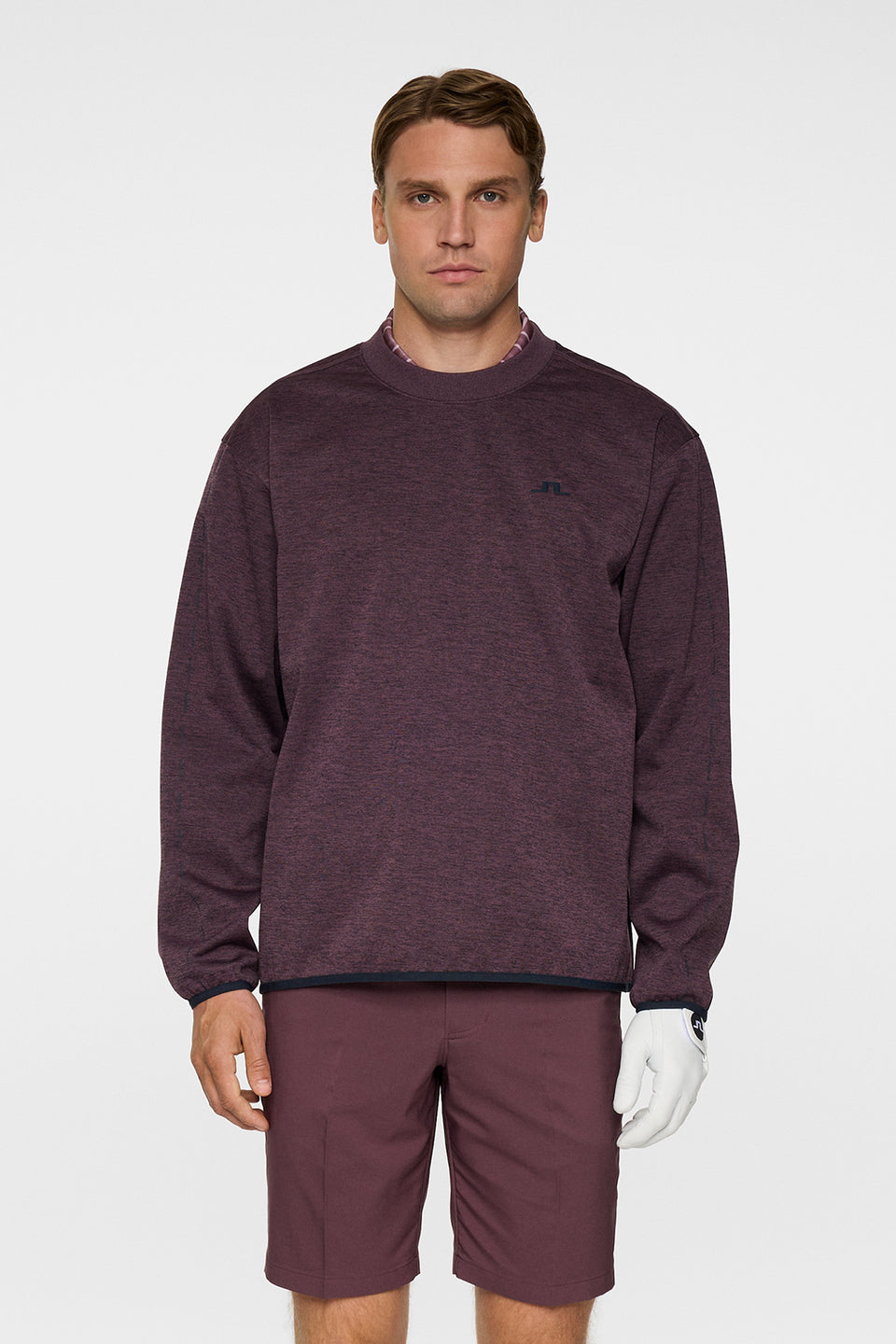 Jose Windblock Crew Neck / Huckleberry melange