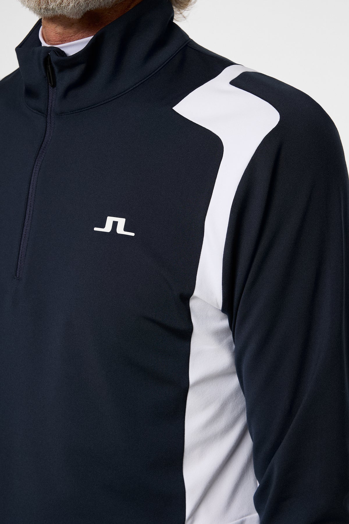 Lukas Quarter Zip Mid Layer in JL Navy by J.Lindeberg