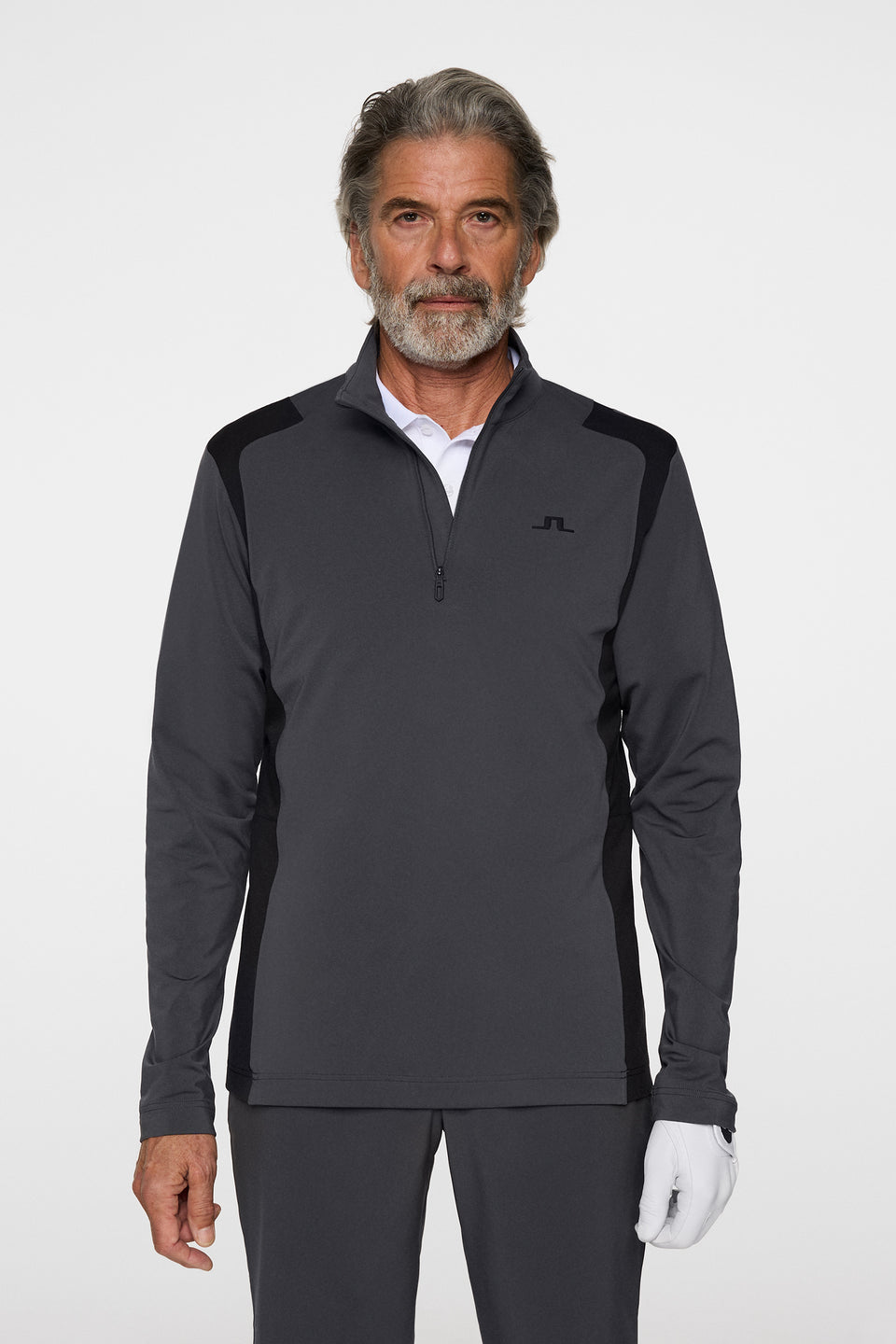 Lukas Quarter Zip Mid Layer / Asphalt