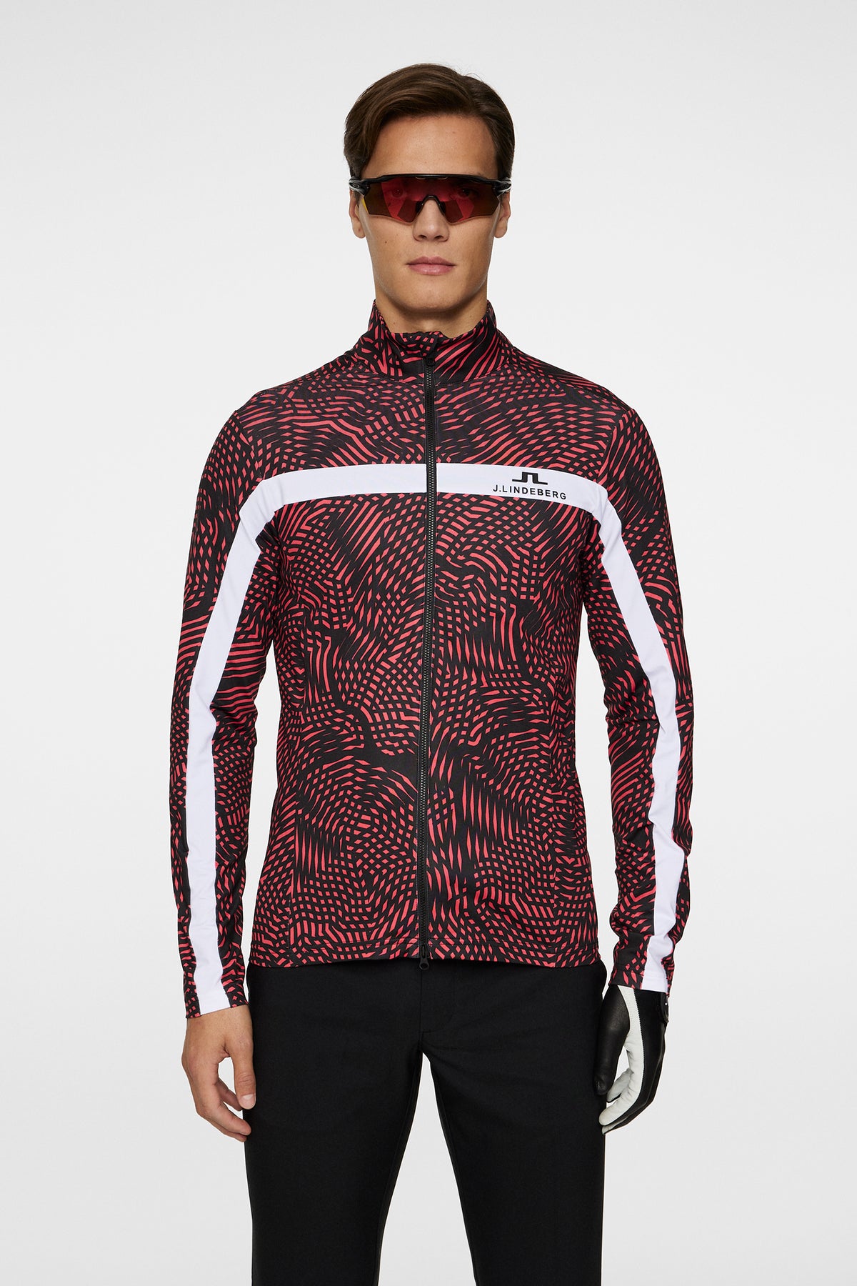 Jarvis Tour Mid Layer in Masters 25 Pink by J.Lindeberg