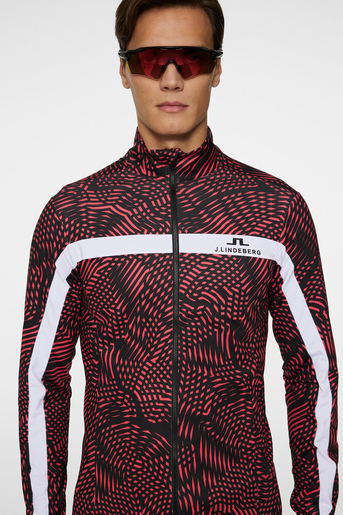 Jarvis Tour Mid Layer in Masters 25 Pink by J.Lindeberg