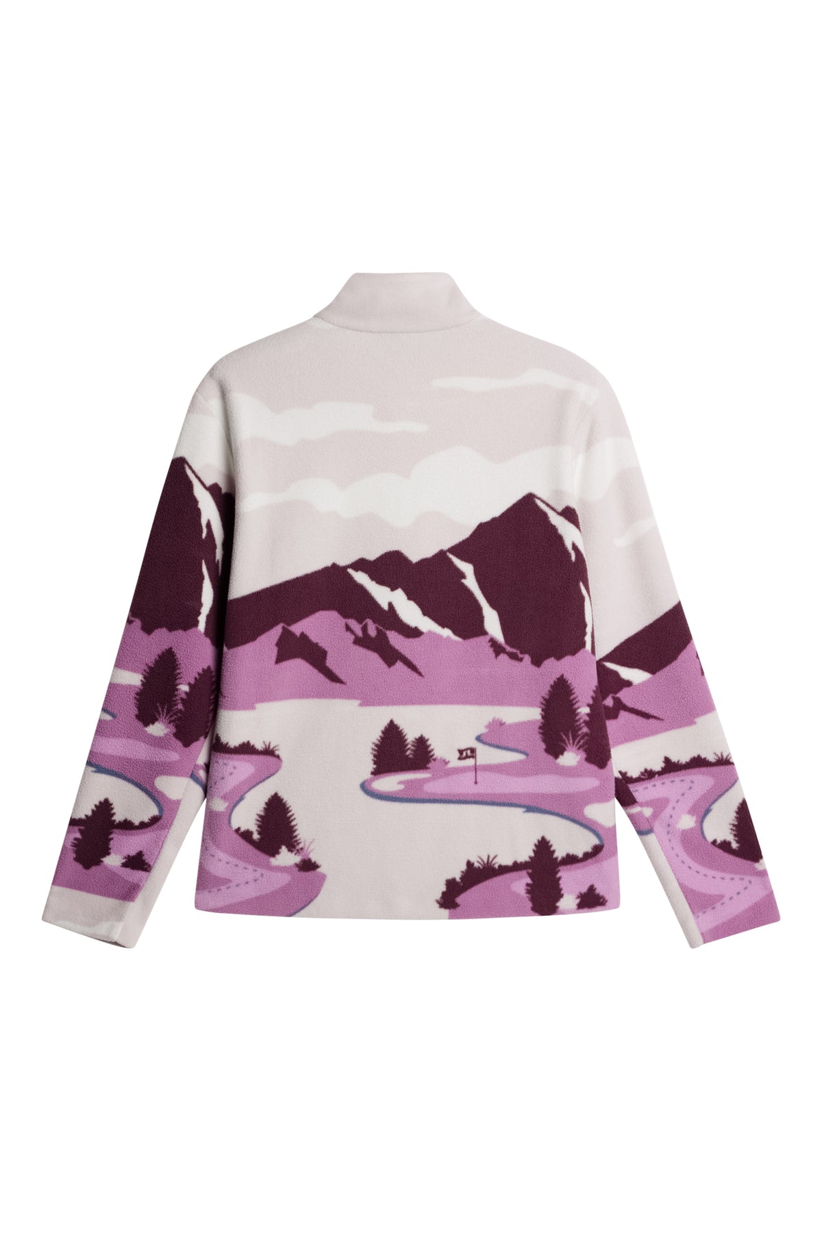 Sammie Pile Jacket in Landscape Fleece Purple L by J.Lindeberg