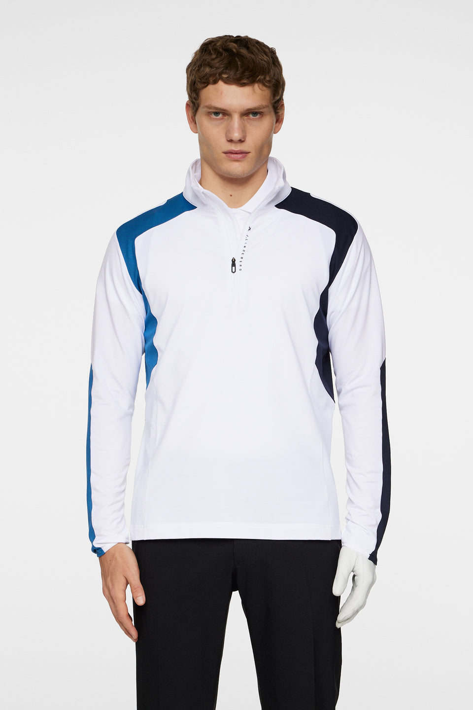 Leander Quarter Zip  Mid Layer / White