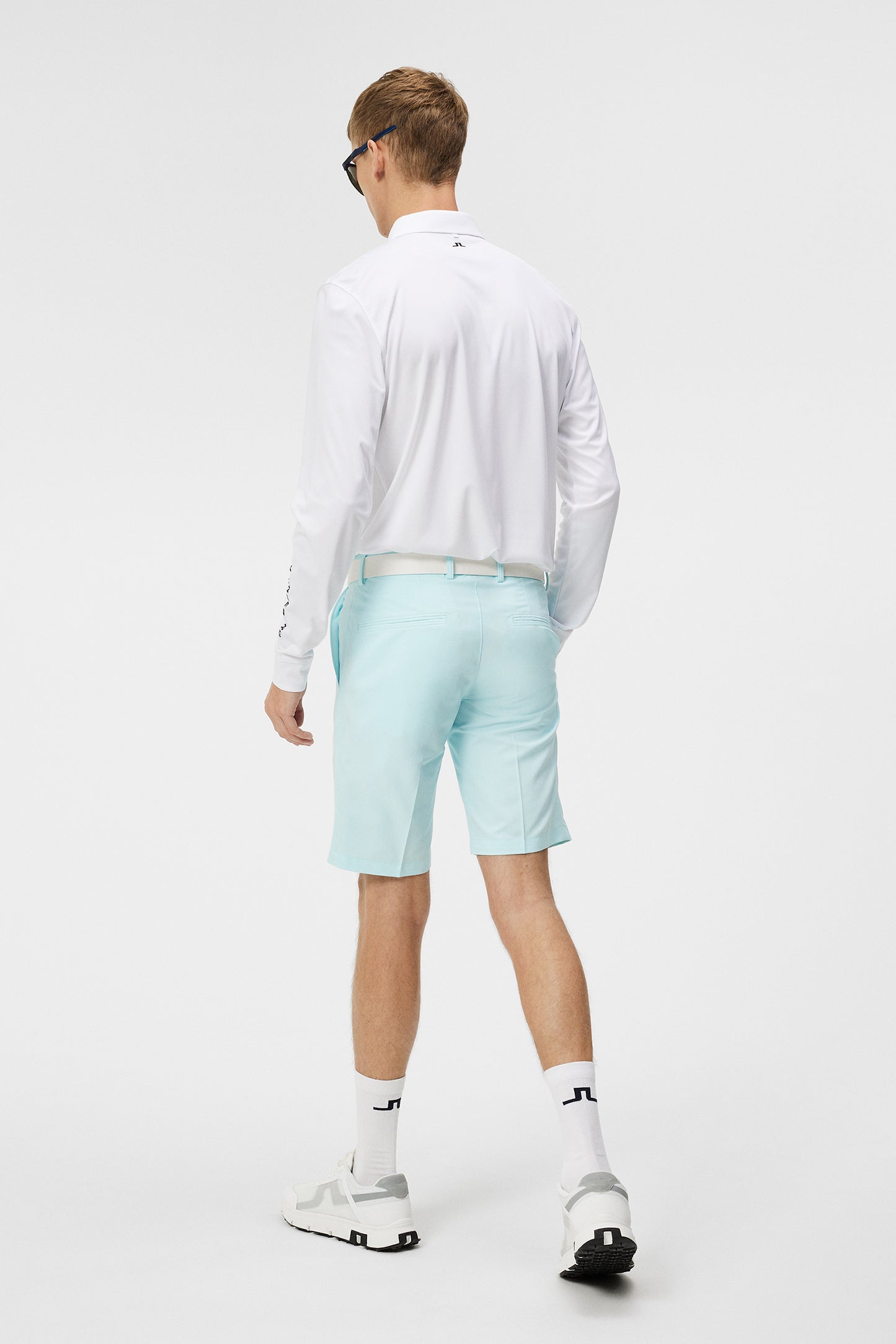 Tour Tech Long Sleeve in White by J.Lindeberg