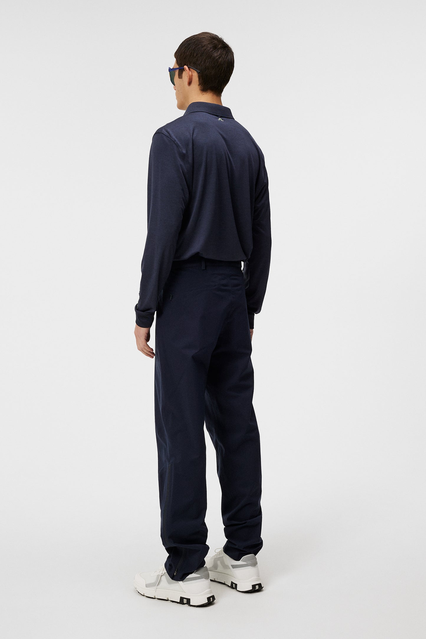 Tour Tech Long Sleeve in Navy Melange by J.Lindeberg