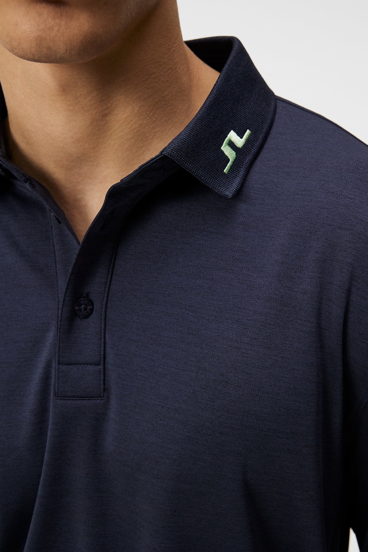 Tour Tech Long Sleeve in Navy Melange by J.Lindeberg