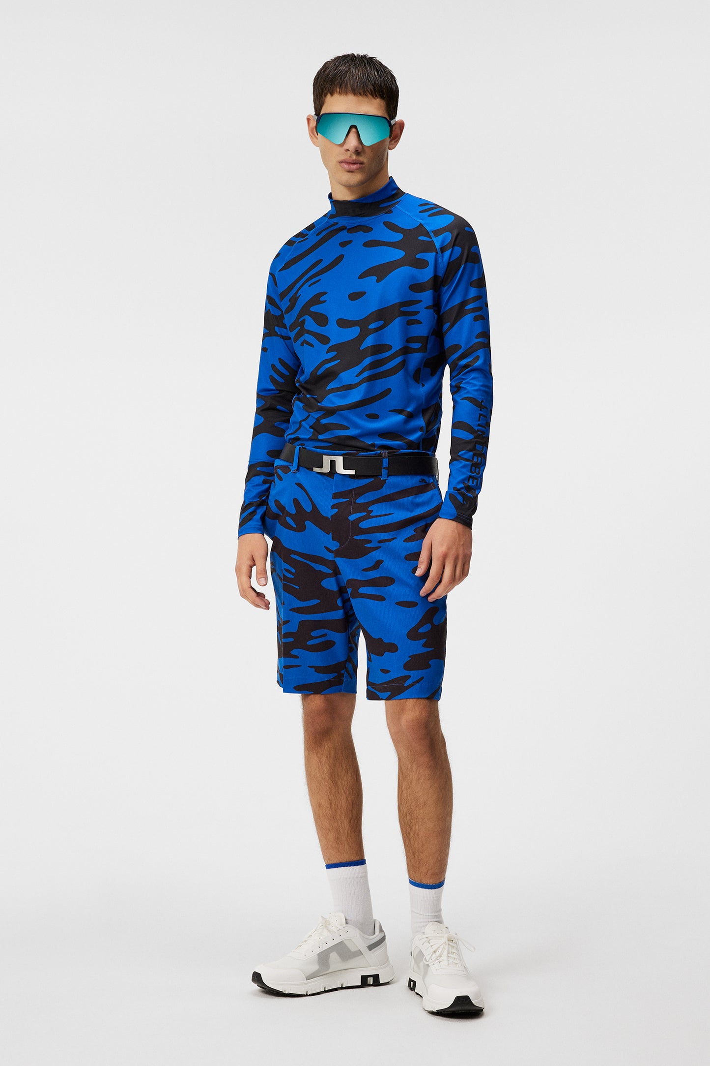 Aello Soft Compression Print in Neptune Nautical Blue by J.Lindeberg