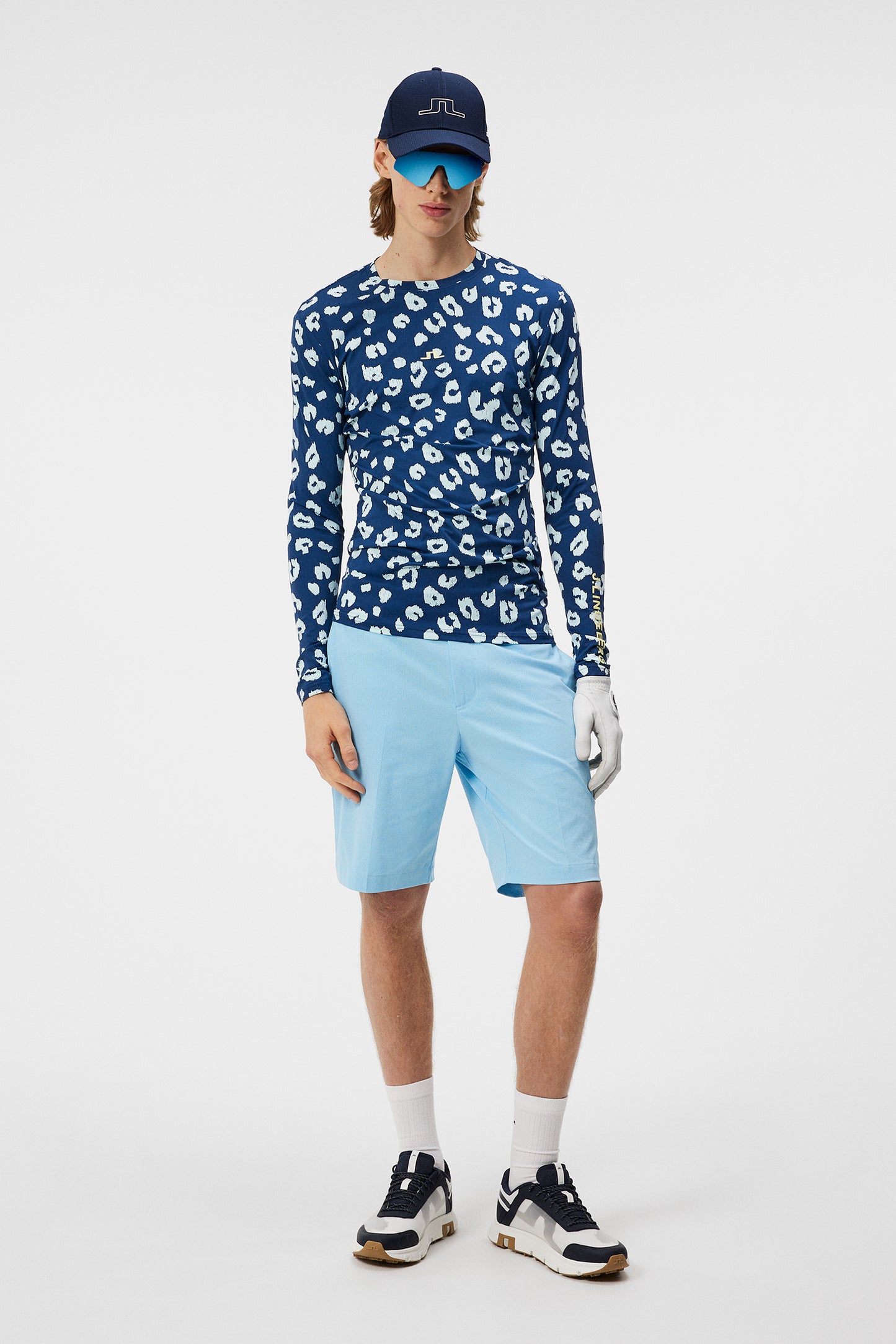 Thor Long Sleeve Print in Savanna Estate Blue by J.Lindeberg