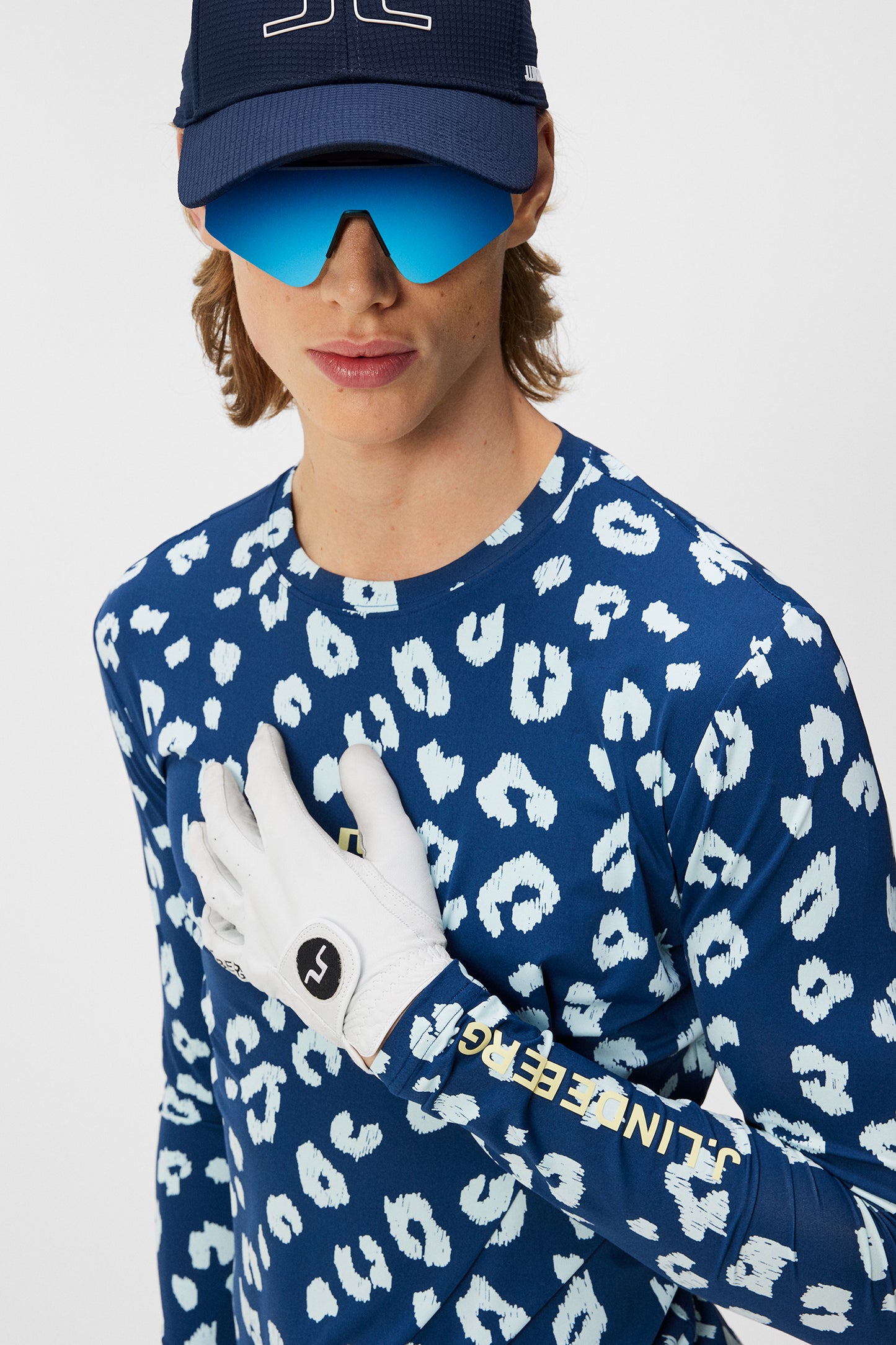 Thor Long Sleeve Print in Savanna Estate Blue by J.Lindeberg