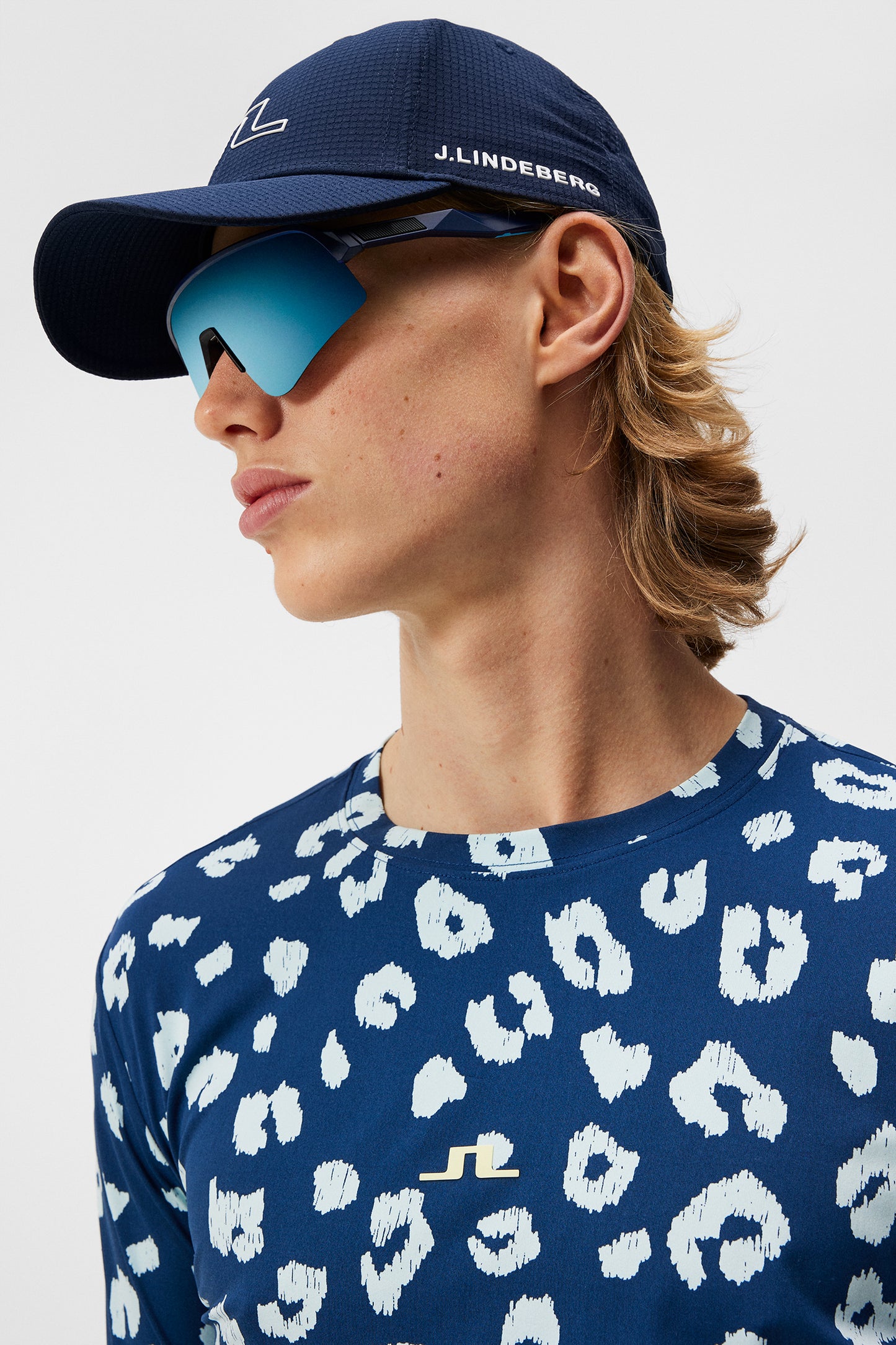 Thor Long Sleeve Print in Savanna Estate Blue by J.Lindeberg