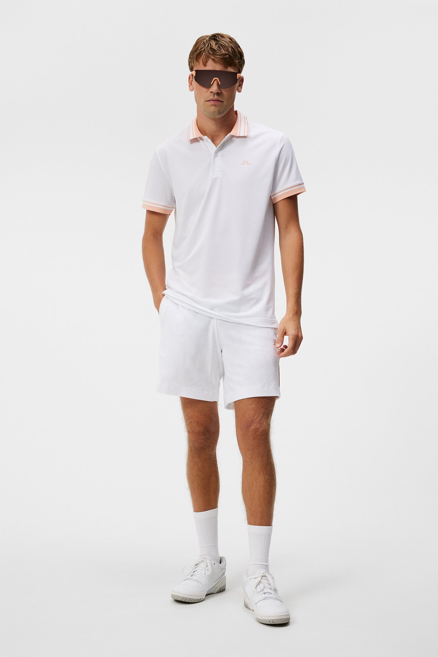 Reeve Regular Polo in White by J.Lindeberg