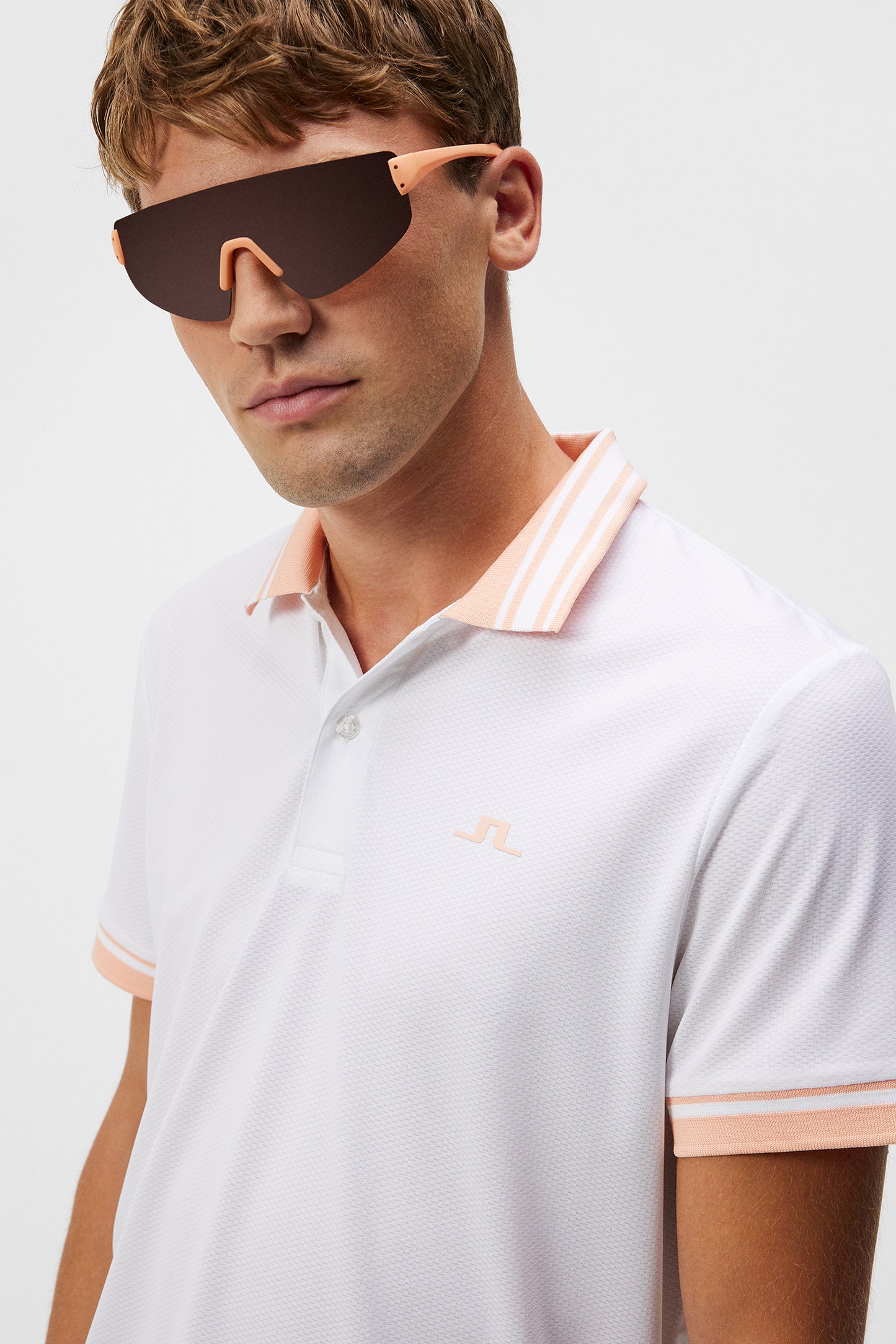 Reeve Regular Polo in White by J.Lindeberg