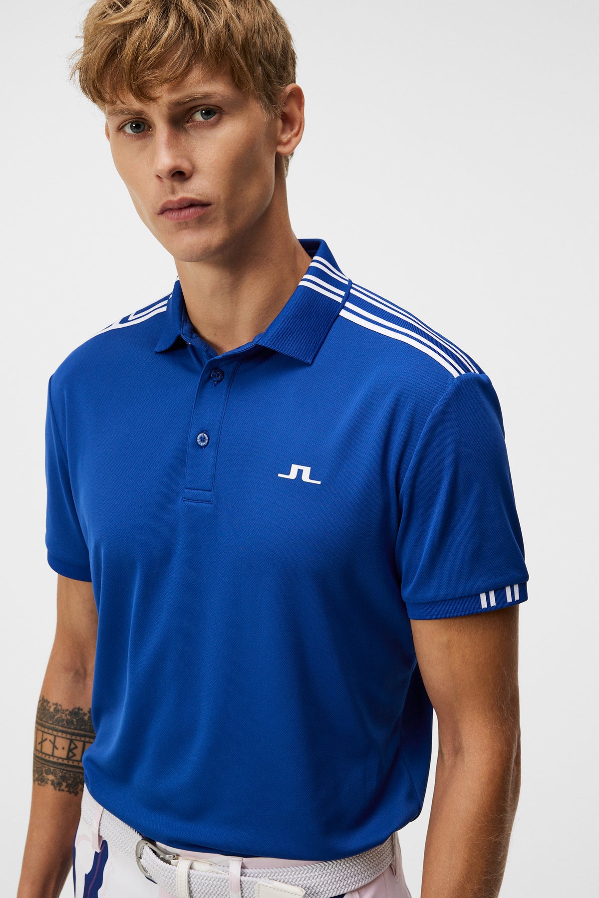 Ian Regular Polo in Sodalite Blue by J.Lindeberg