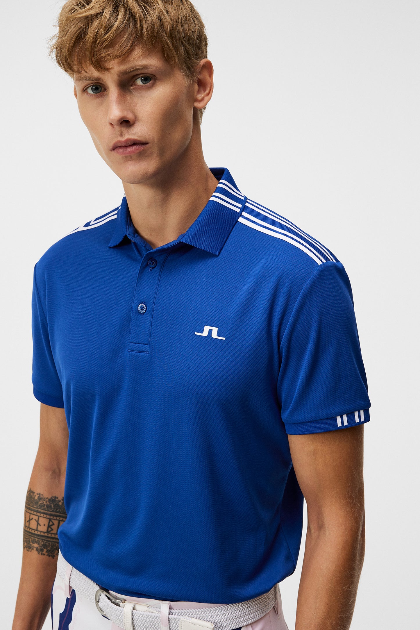Ian Regular Polo in Sodalite Blue by J.Lindeberg