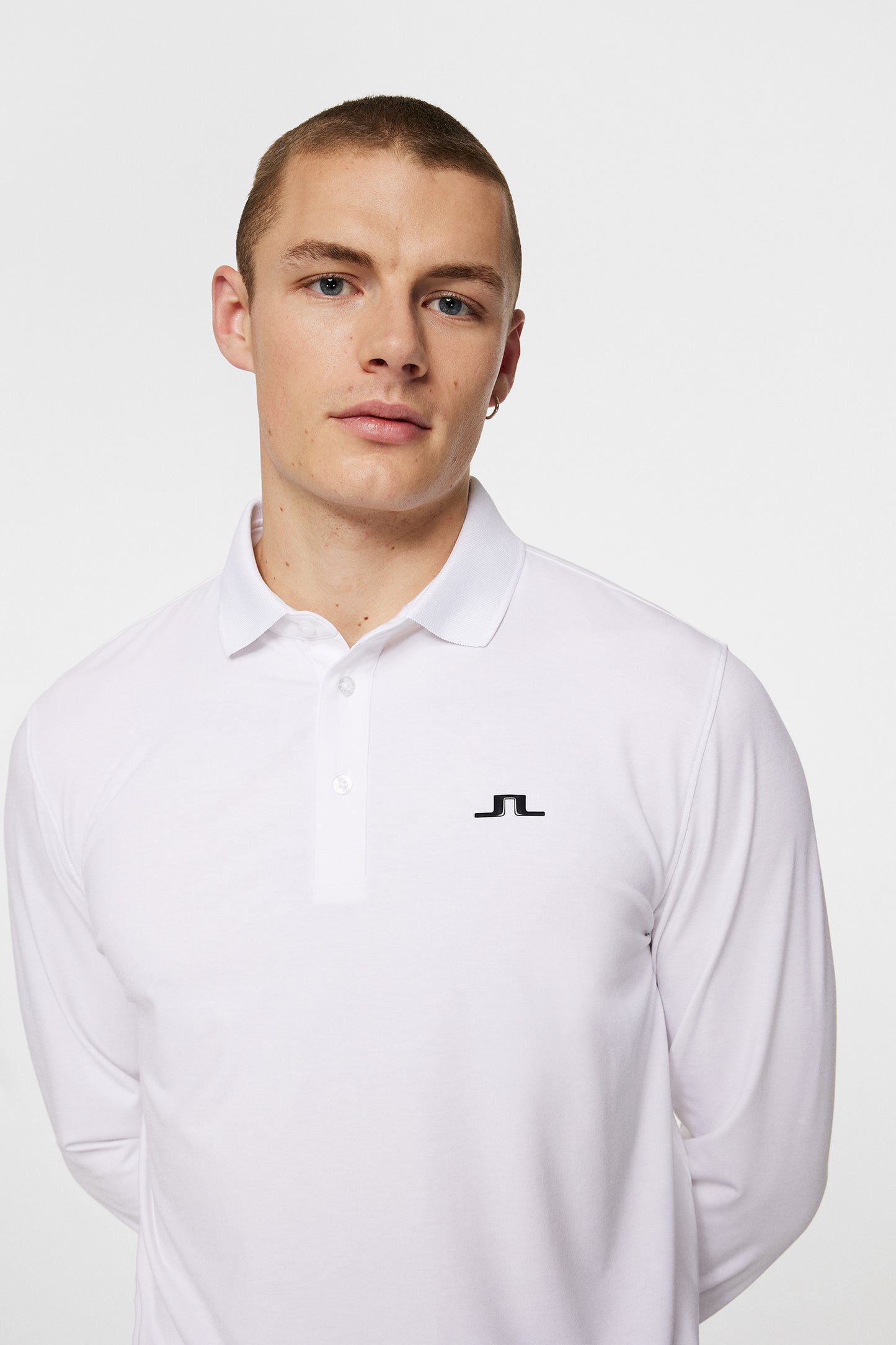 Florian LS Polo in White by J.Lindeberg