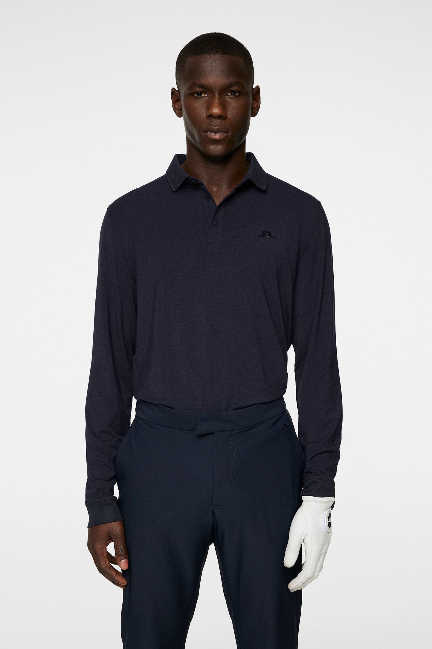 Florian LS Polo in Navy Melange by J.Lindeberg