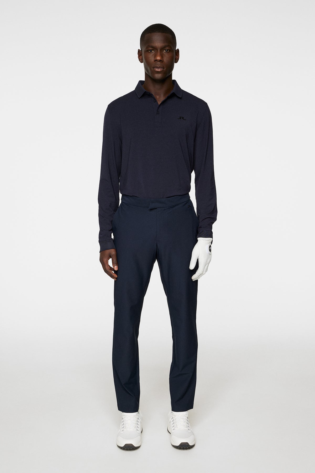 Florian LS Polo in Navy Melange by J.Lindeberg