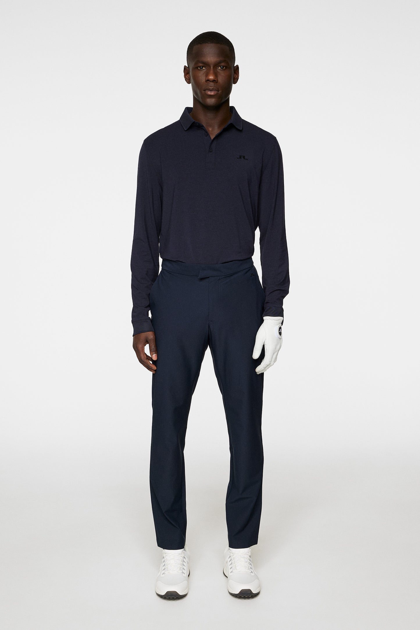 Florian LS Polo in Navy Melange by J.Lindeberg