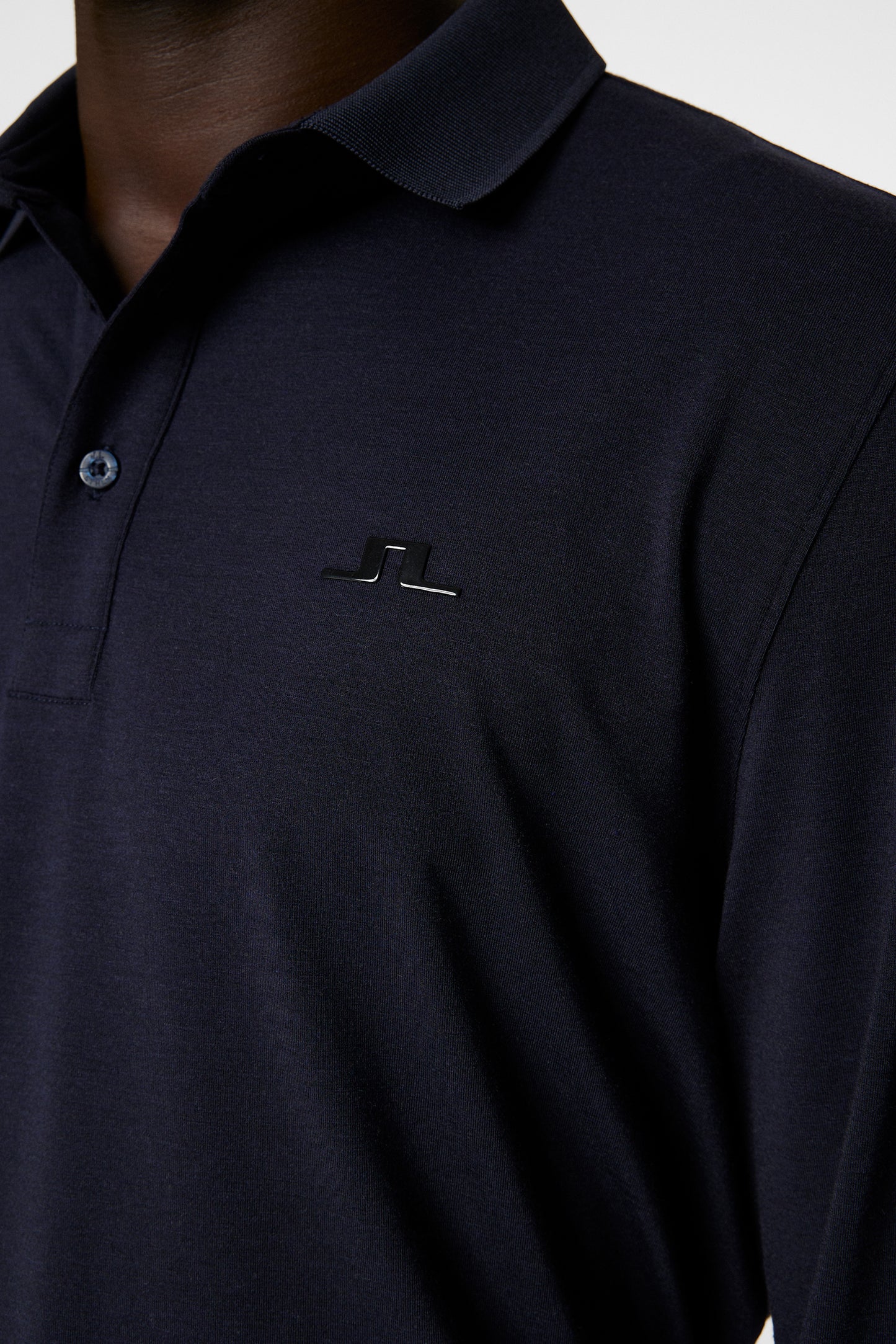 Florian LS Polo in Navy Melange by J.Lindeberg