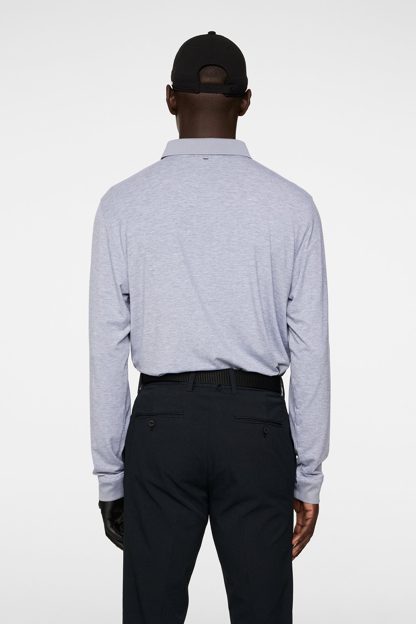Florian LS Polo in Medium Grey Melange by J.Lindeberg