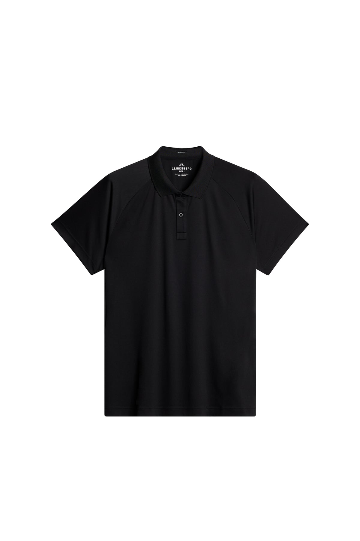 Sola Regular Fit Polo in Black by J.Lindeberg