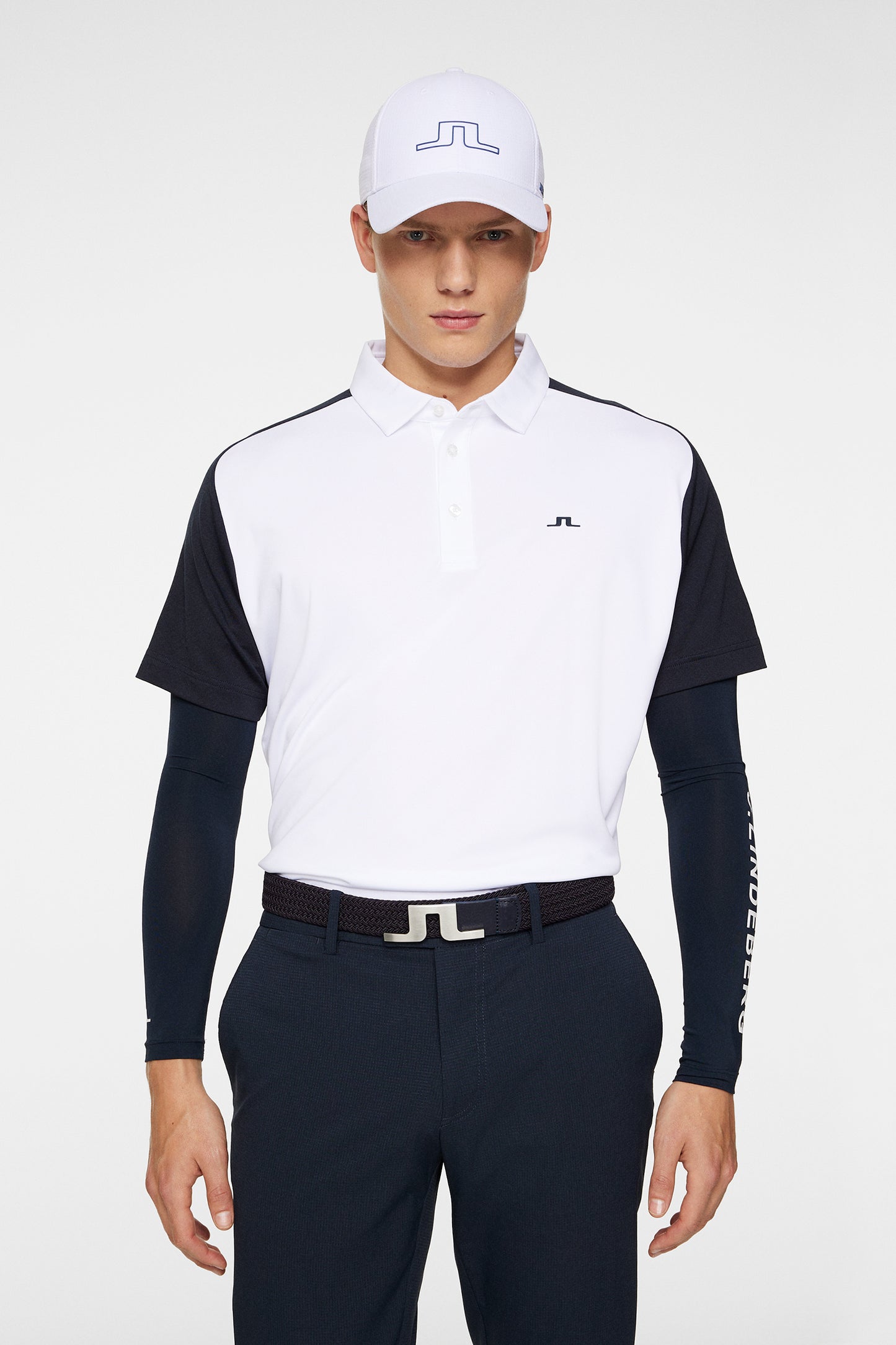 Rhodes Regular Fit Polo in White by J.Lindeberg