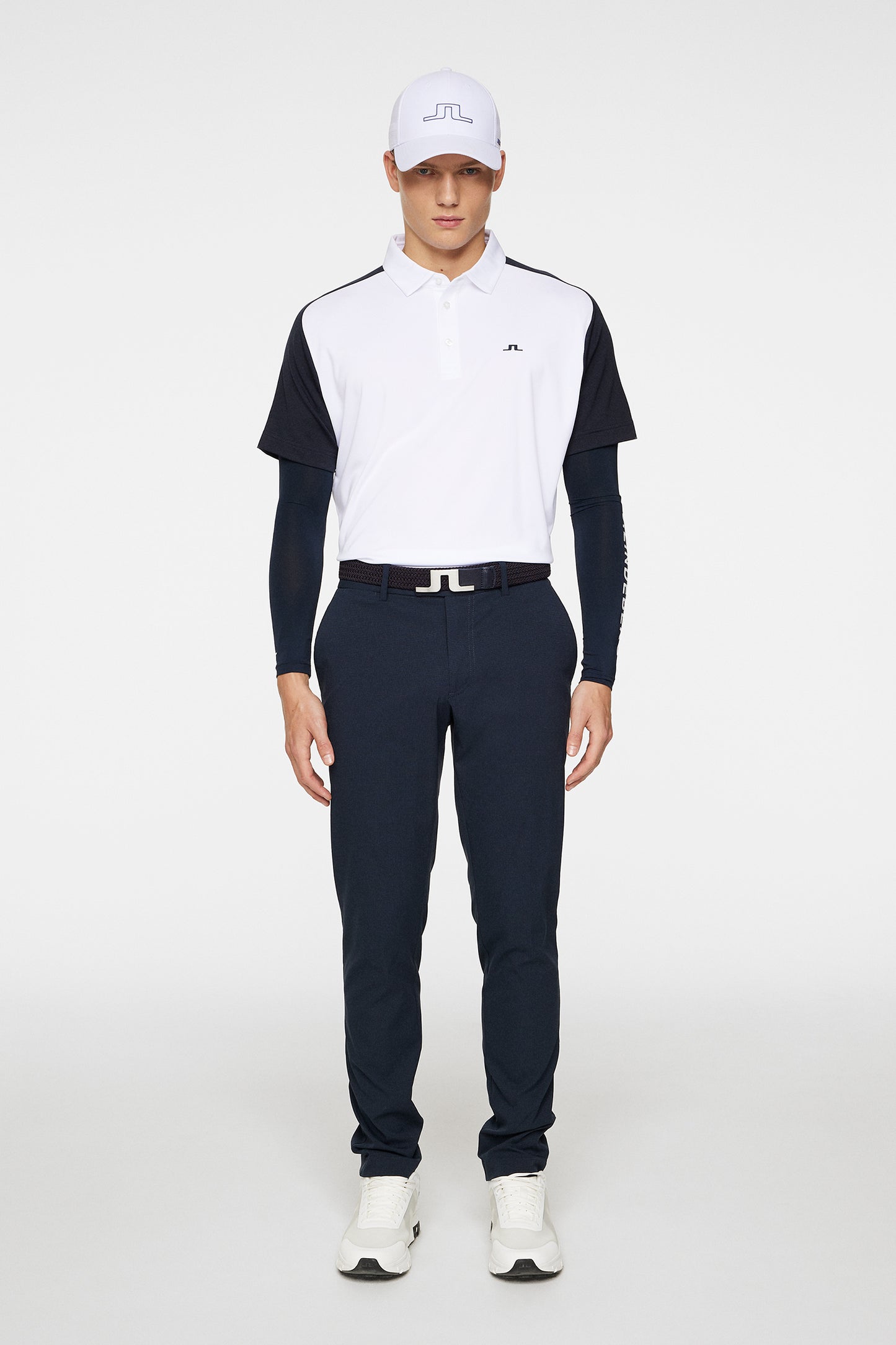 Rhodes Regular Fit Polo in White by J.Lindeberg