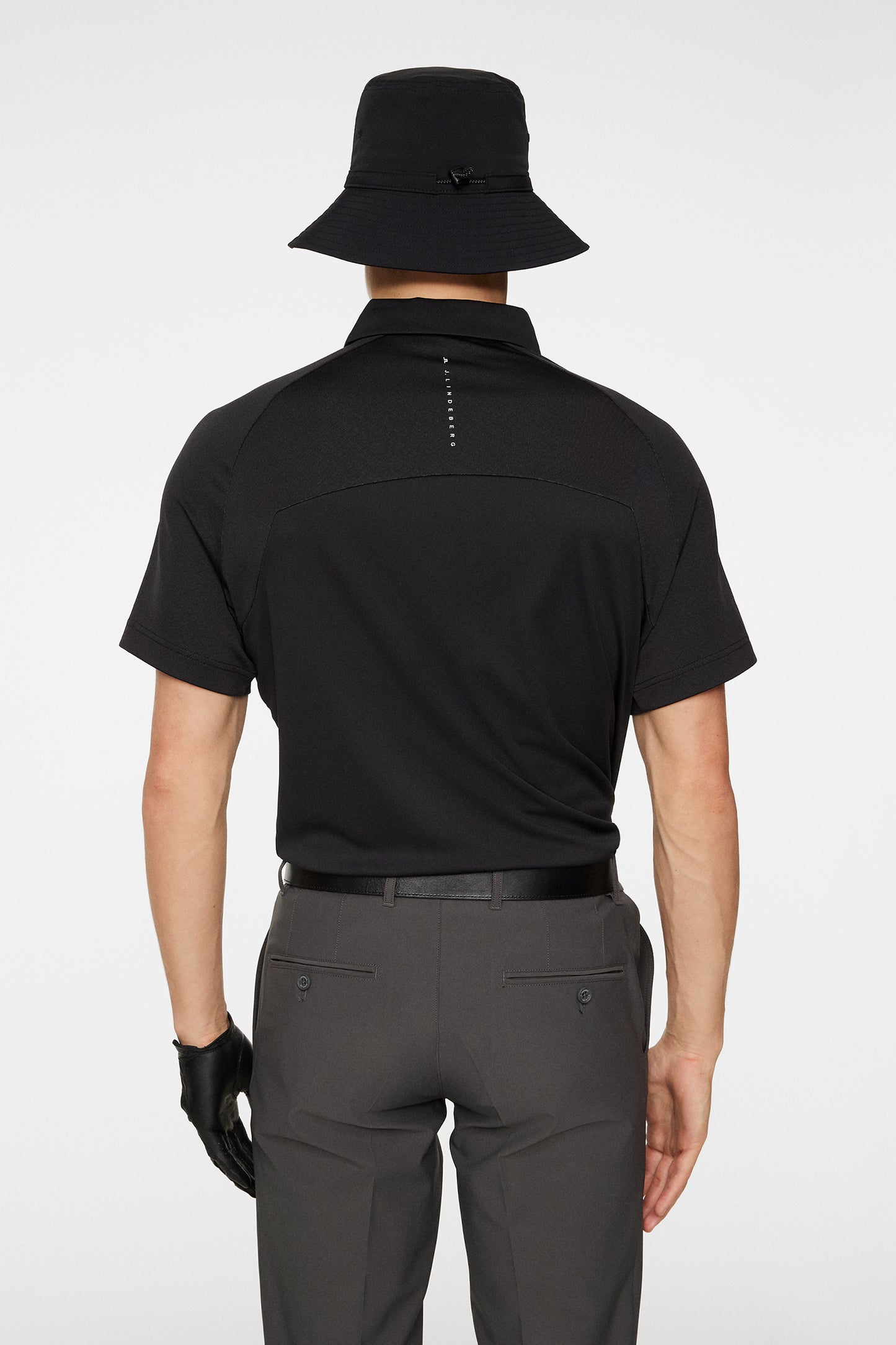 Rhodes Regular Fit Polo in Black by J.Lindeberg