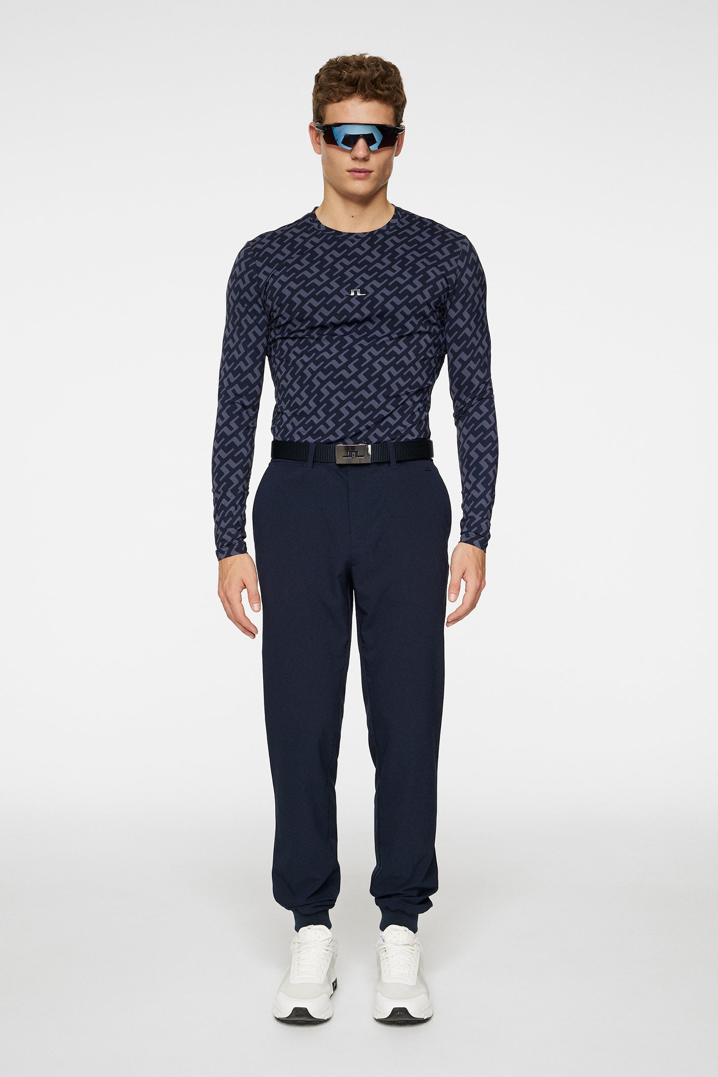 Thor Long Sleeve Printed in Bias Bridge Navy by J.Lindeberg