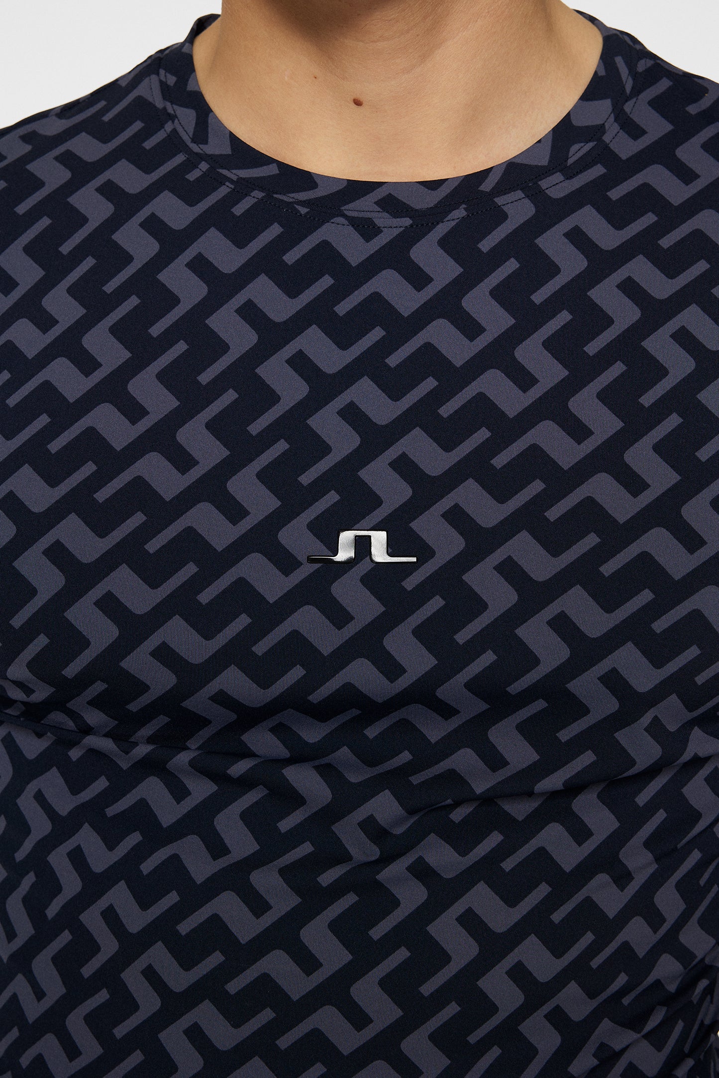 Thor Long Sleeve Printed in Bias Bridge Navy by J.Lindeberg