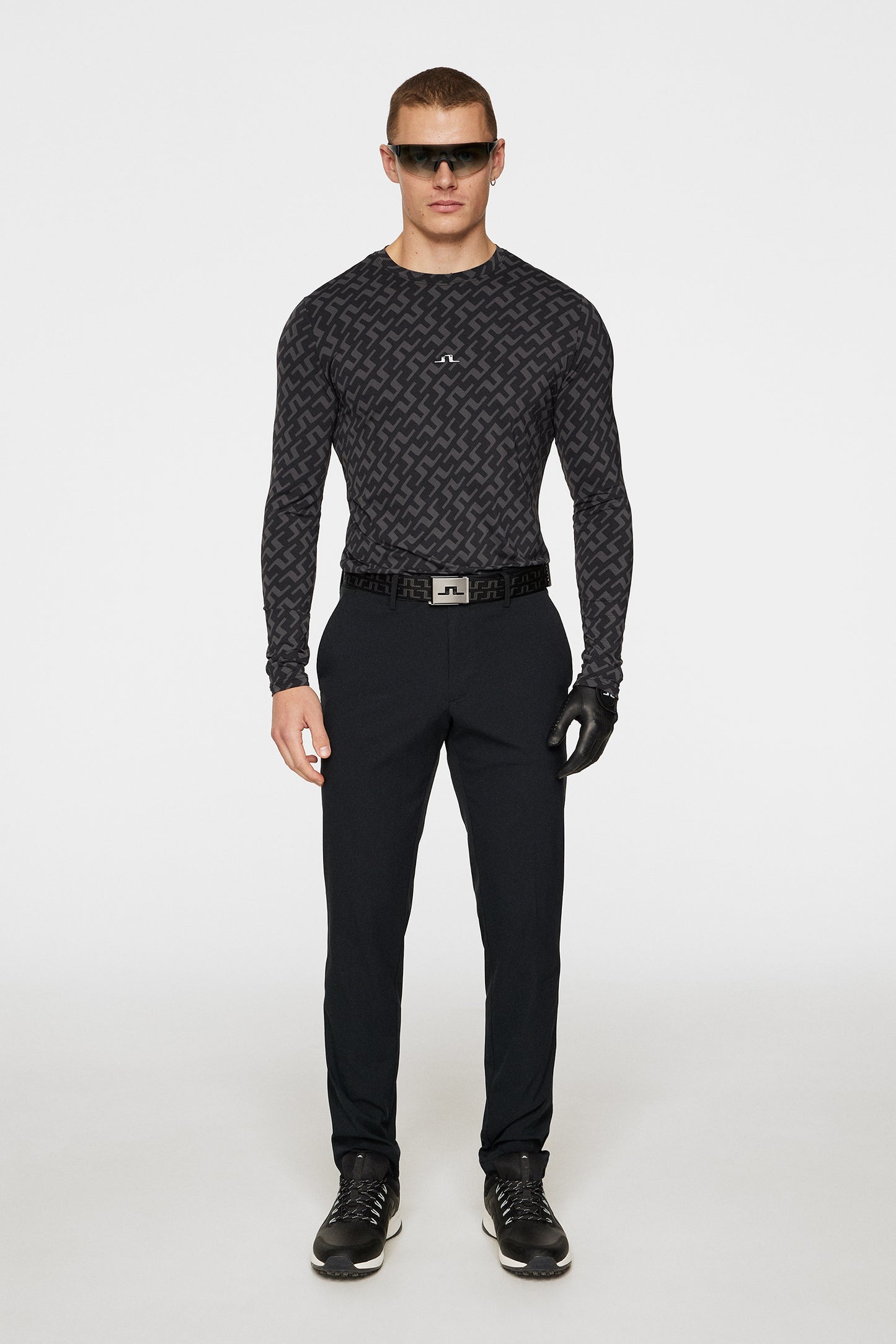 Thor Long Sleeve Printed in Bias Bridge Black by J.Lindeberg