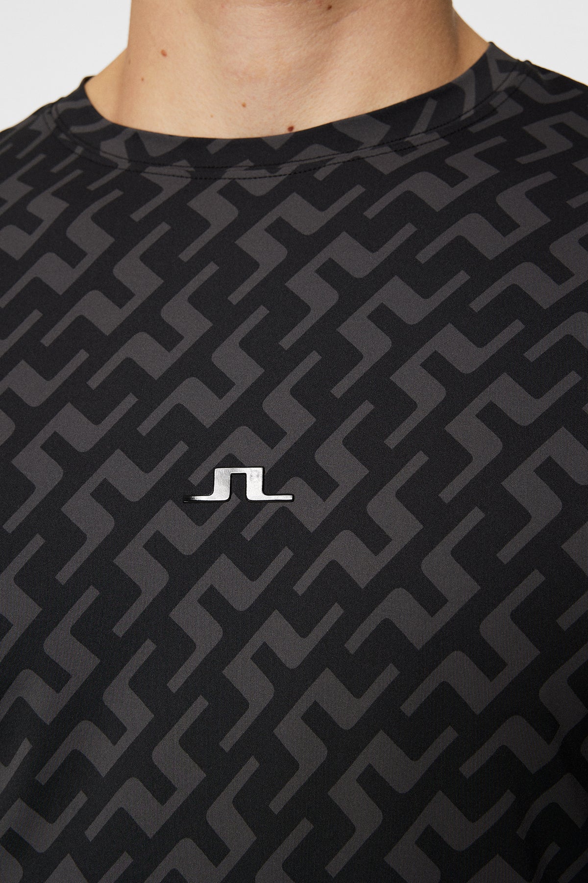 Thor Long Sleeve Printed in Bias Bridge Black by J.Lindeberg
