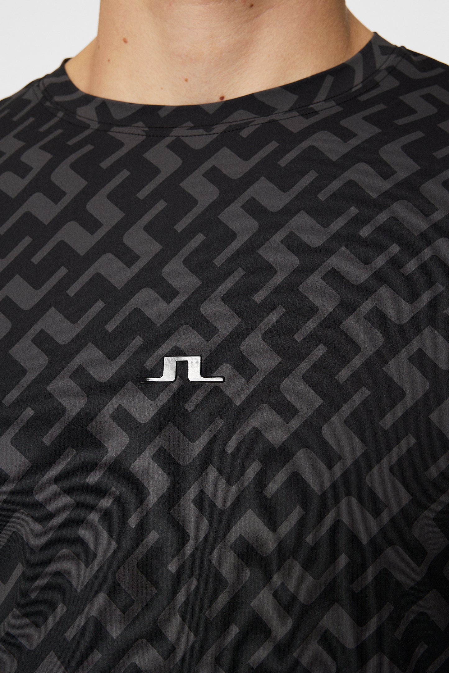 Thor Long Sleeve Printed in Bias Bridge Black by J.Lindeberg