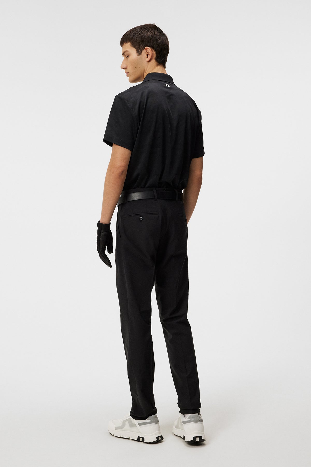 Mat Tour Golf Polo in Black by J.Lindeberg