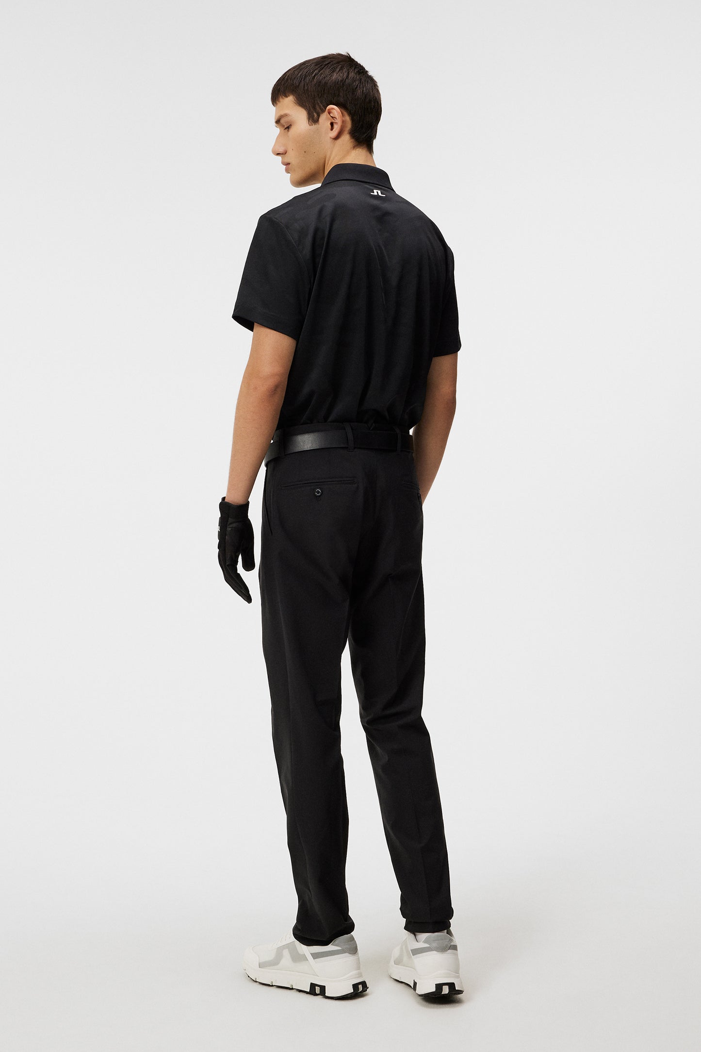 Mat Tour Golf Polo in Black by J.Lindeberg