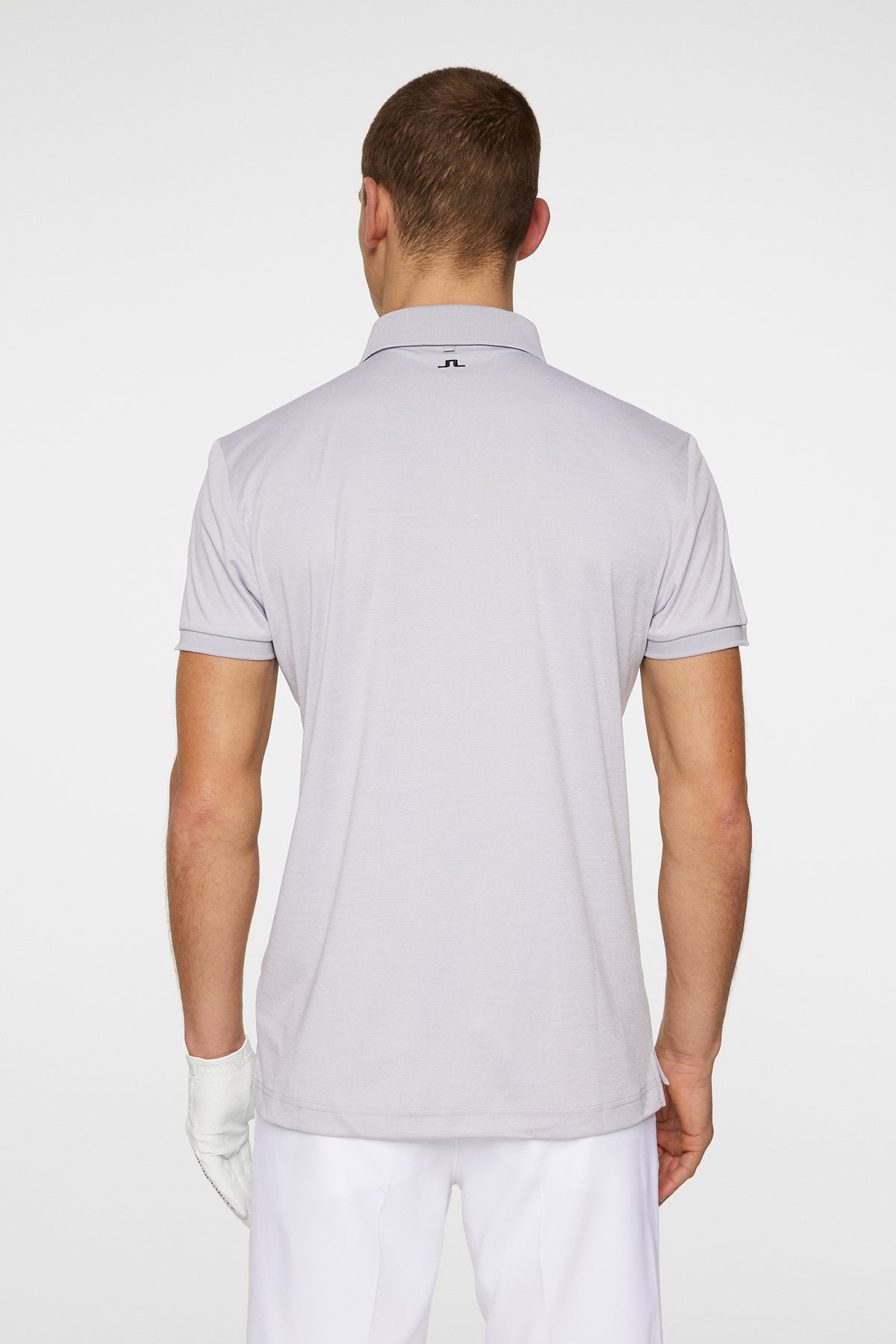 Tour Tech Polo in Light Grey Melange by J.Lindeberg