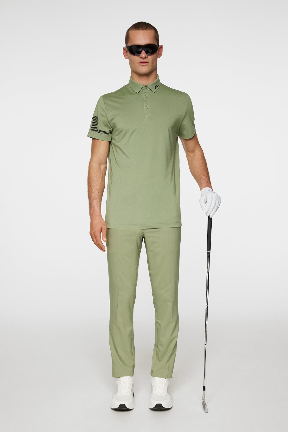 Heath Strike Polo in Oil Green by J.Lindeberg