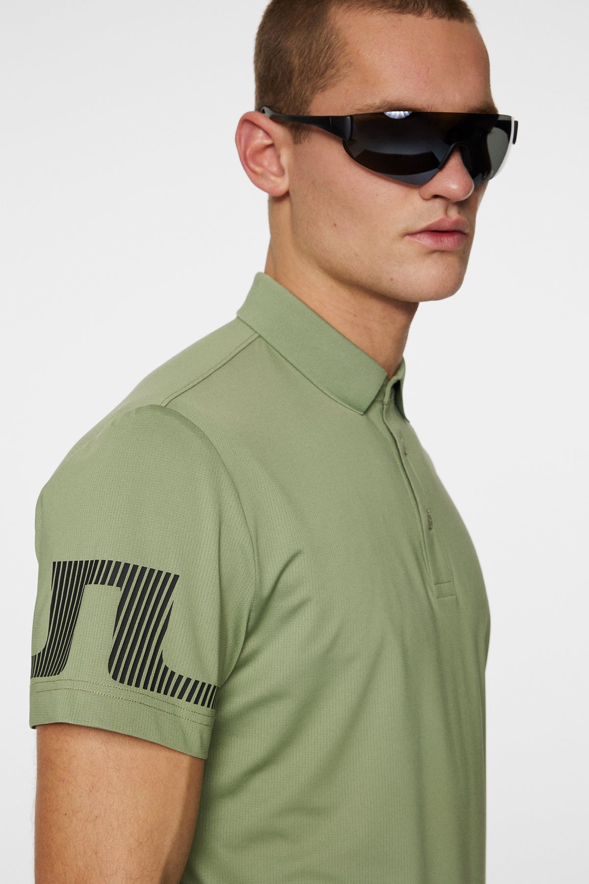 Heath Strike Polo in Oil Green by J.Lindeberg