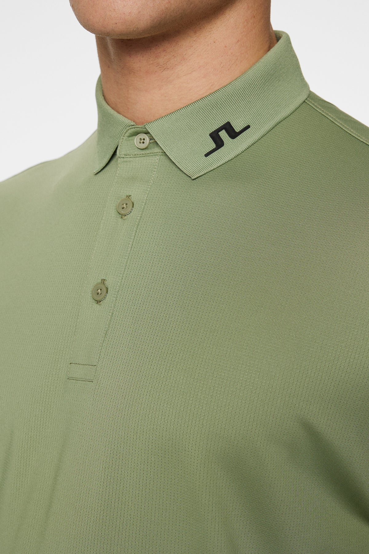 Heath Strike Polo in Oil Green by J.Lindeberg