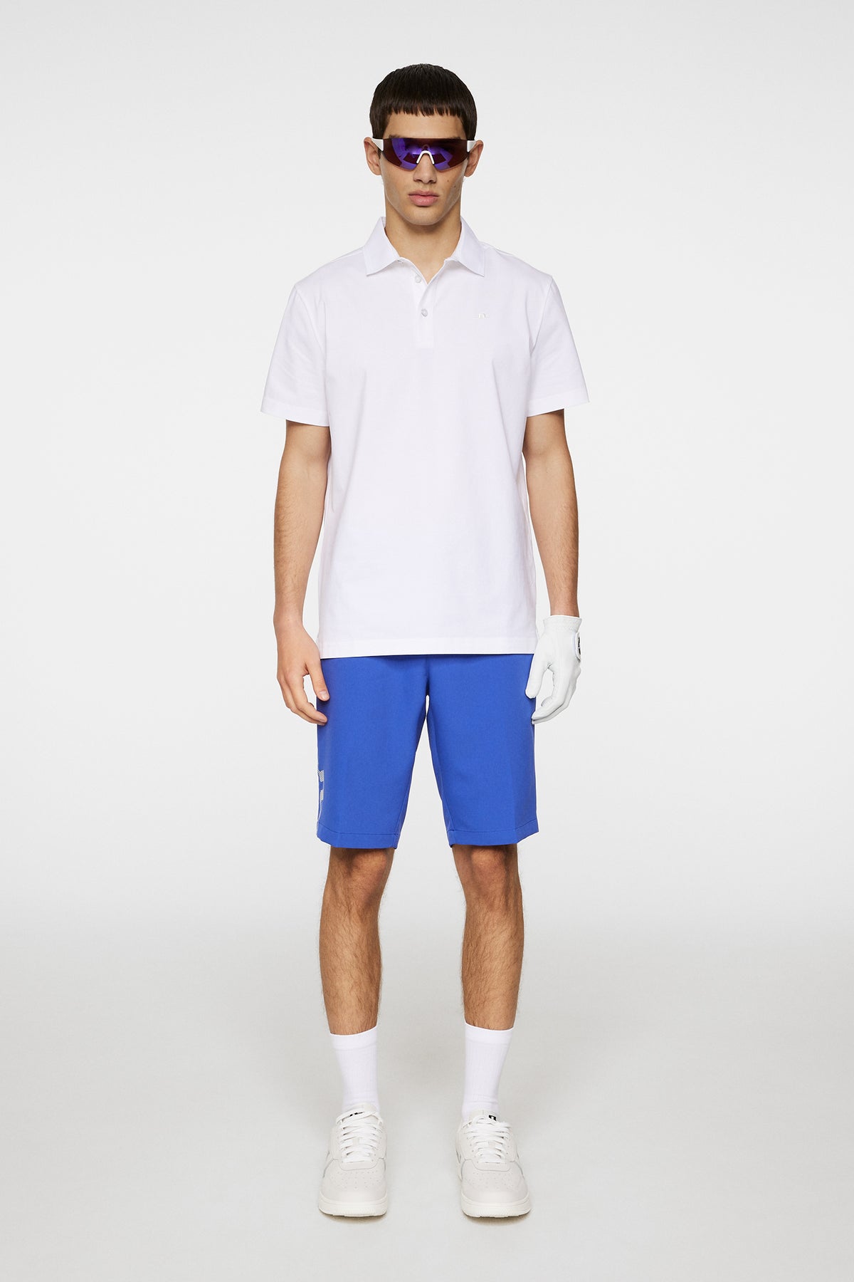 Bridger Polo in White by J.Lindeberg