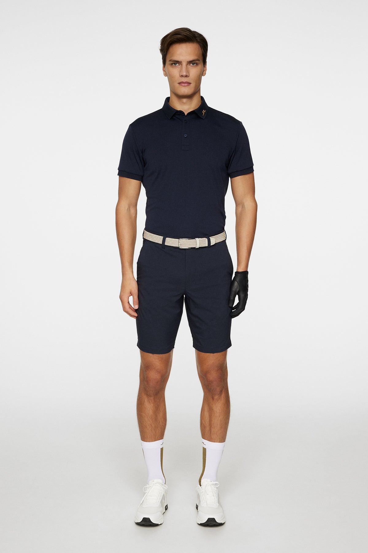 KV Print Polo in Tour Tiger Brown M by J.Lindeberg
