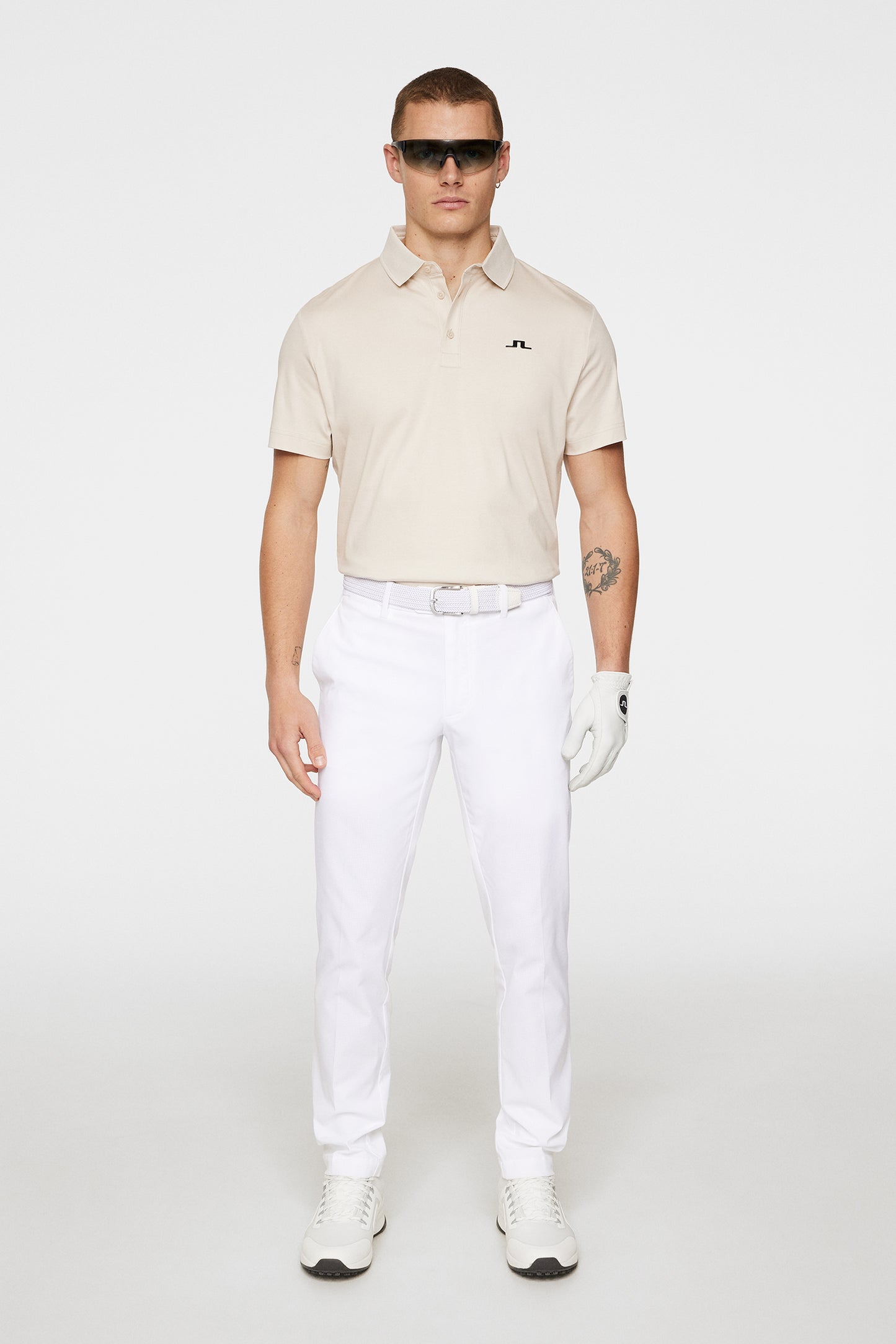 Silos Reg Fit Polo in Moonbeam by J.Lindeberg