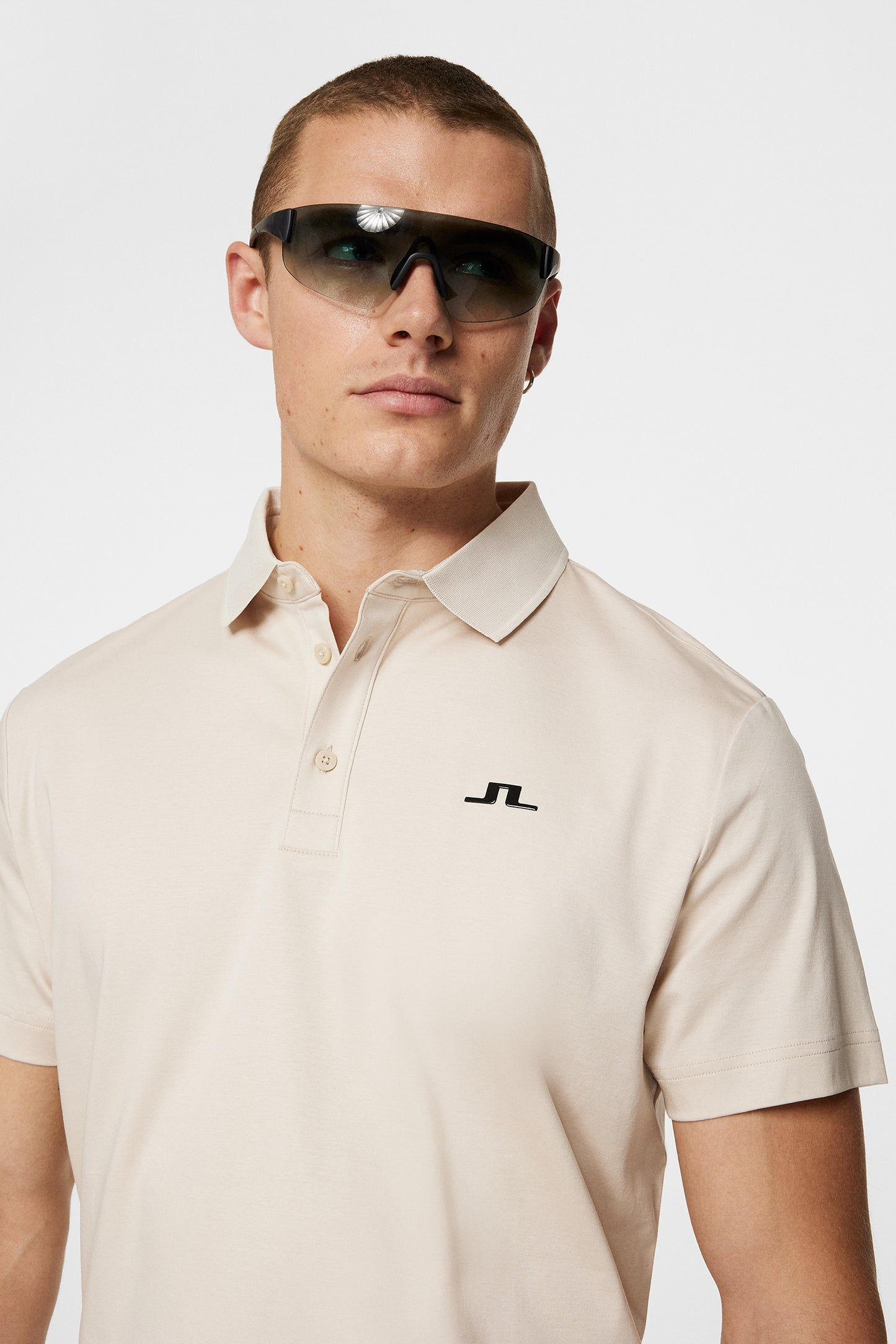 Silos Reg Fit Polo in Moonbeam by J.Lindeberg
