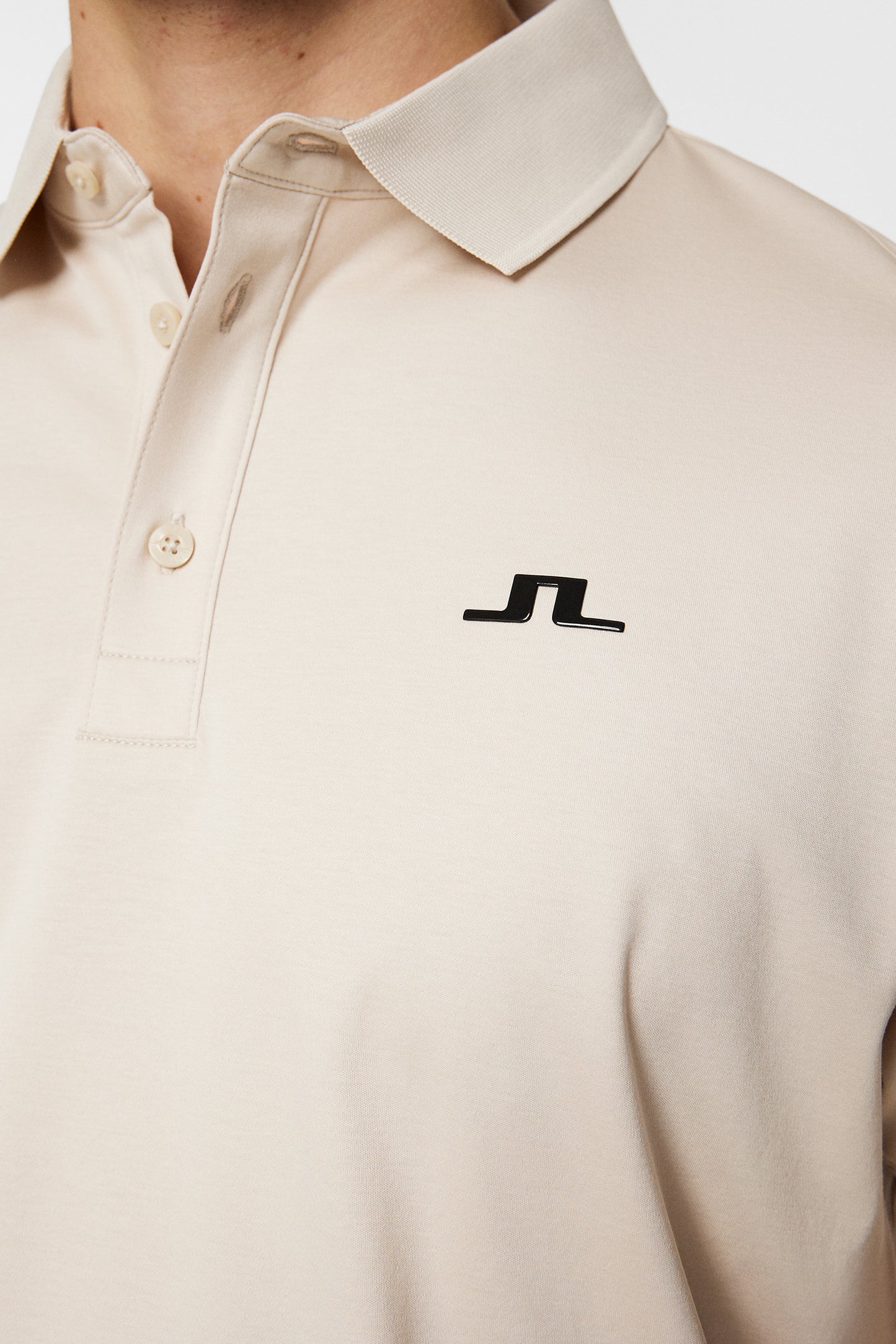 Silos Reg Fit Polo in Moonbeam by J.Lindeberg